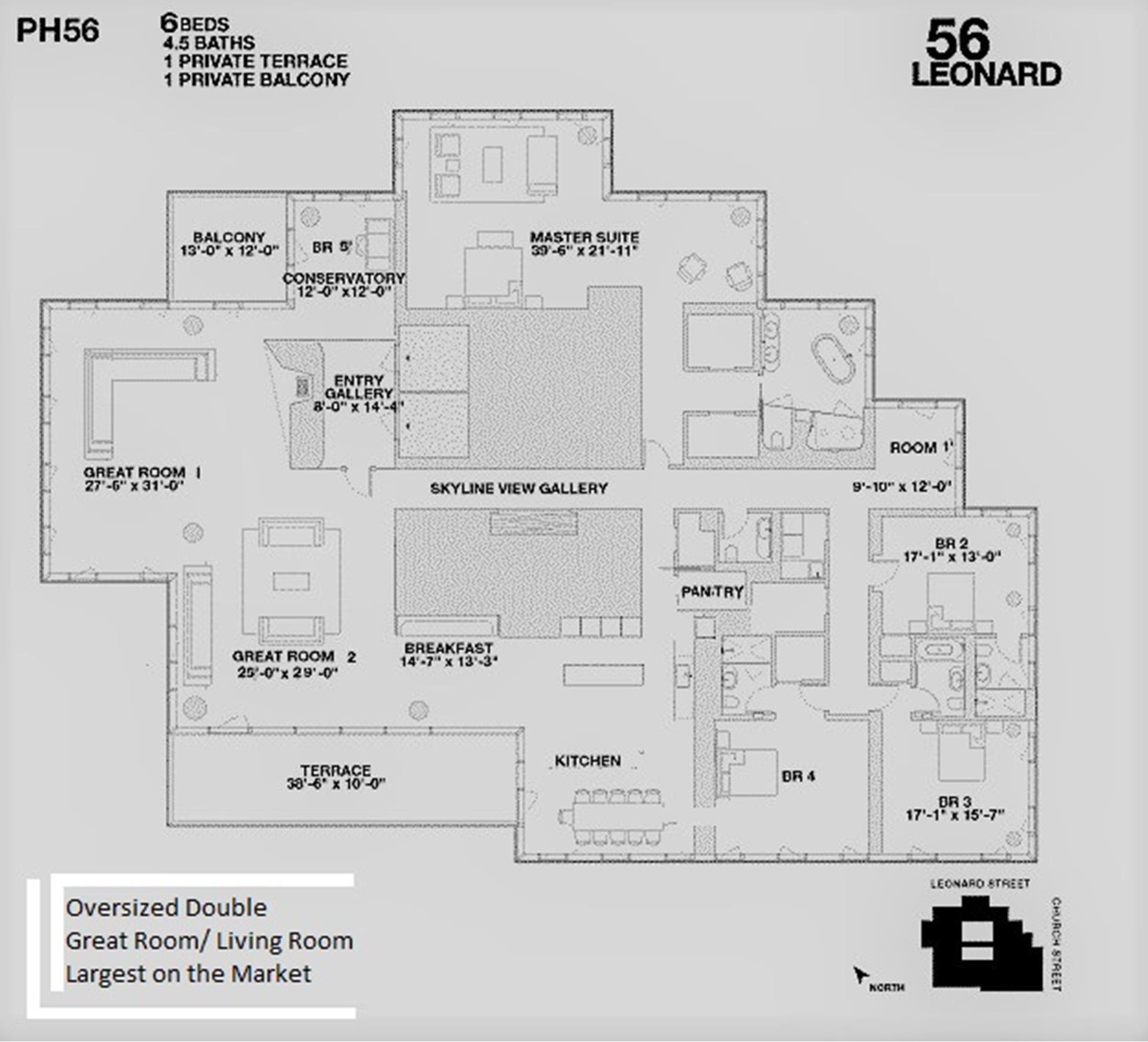 56 Leonard Street PH56FURN, New York, NY 10013 Sotheby's