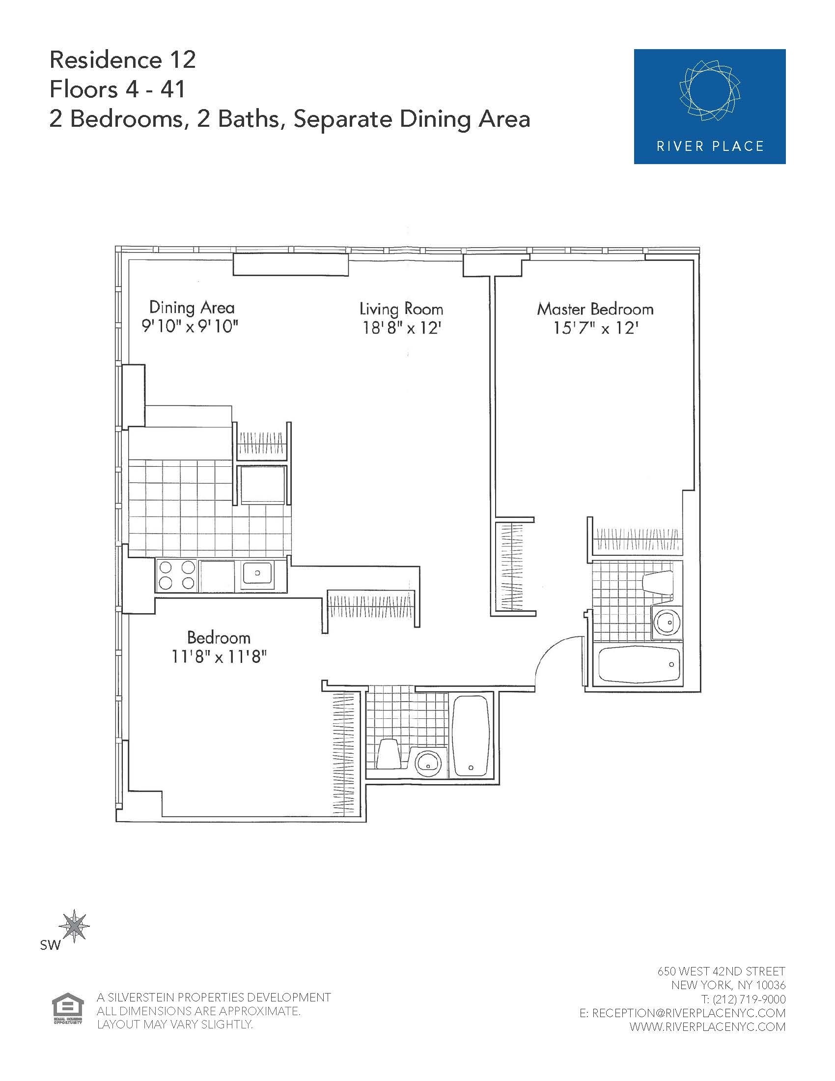 Luxury Midtown West NO FEE Apartment Rentals River Place