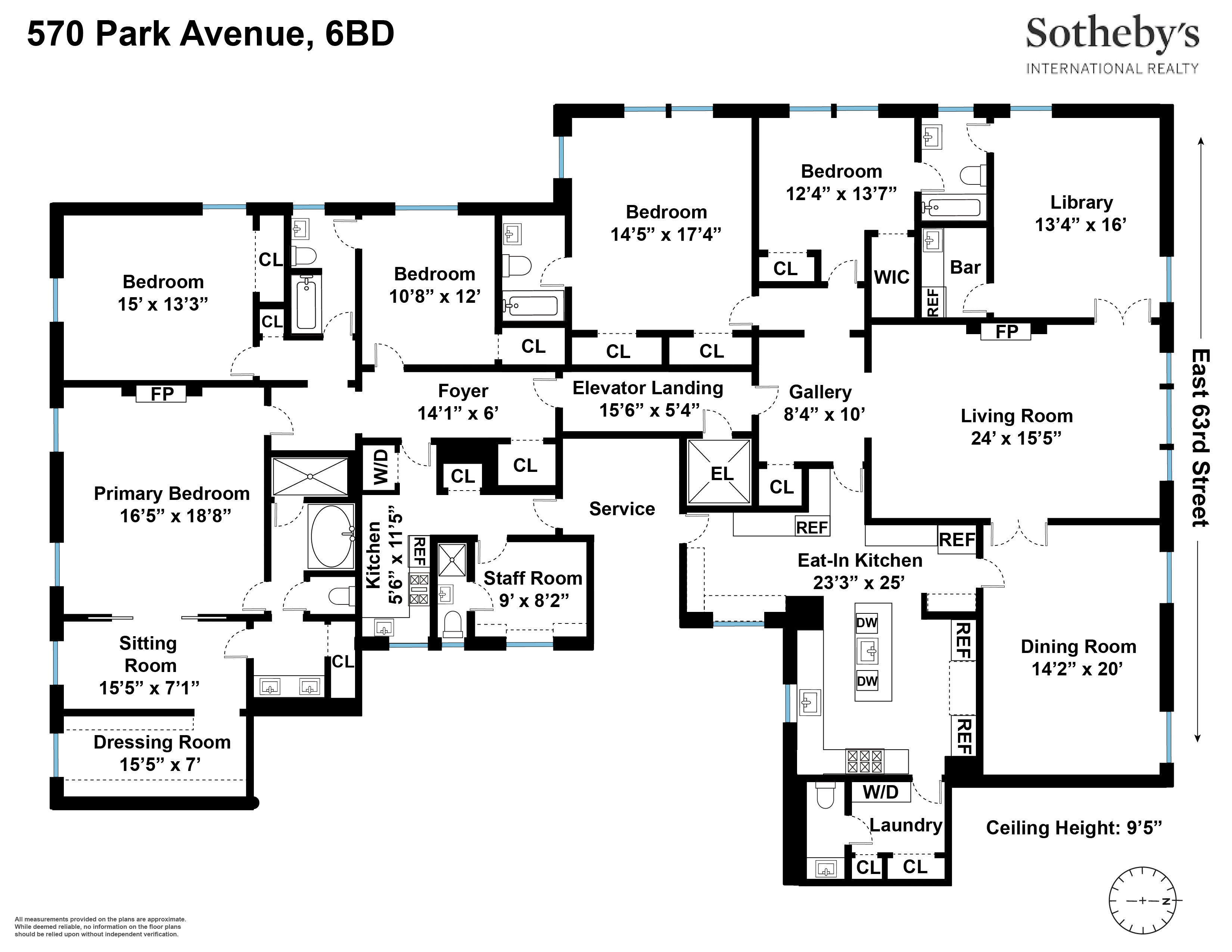 570 Park Avenue 6BD Upper East Side New York NY 10065