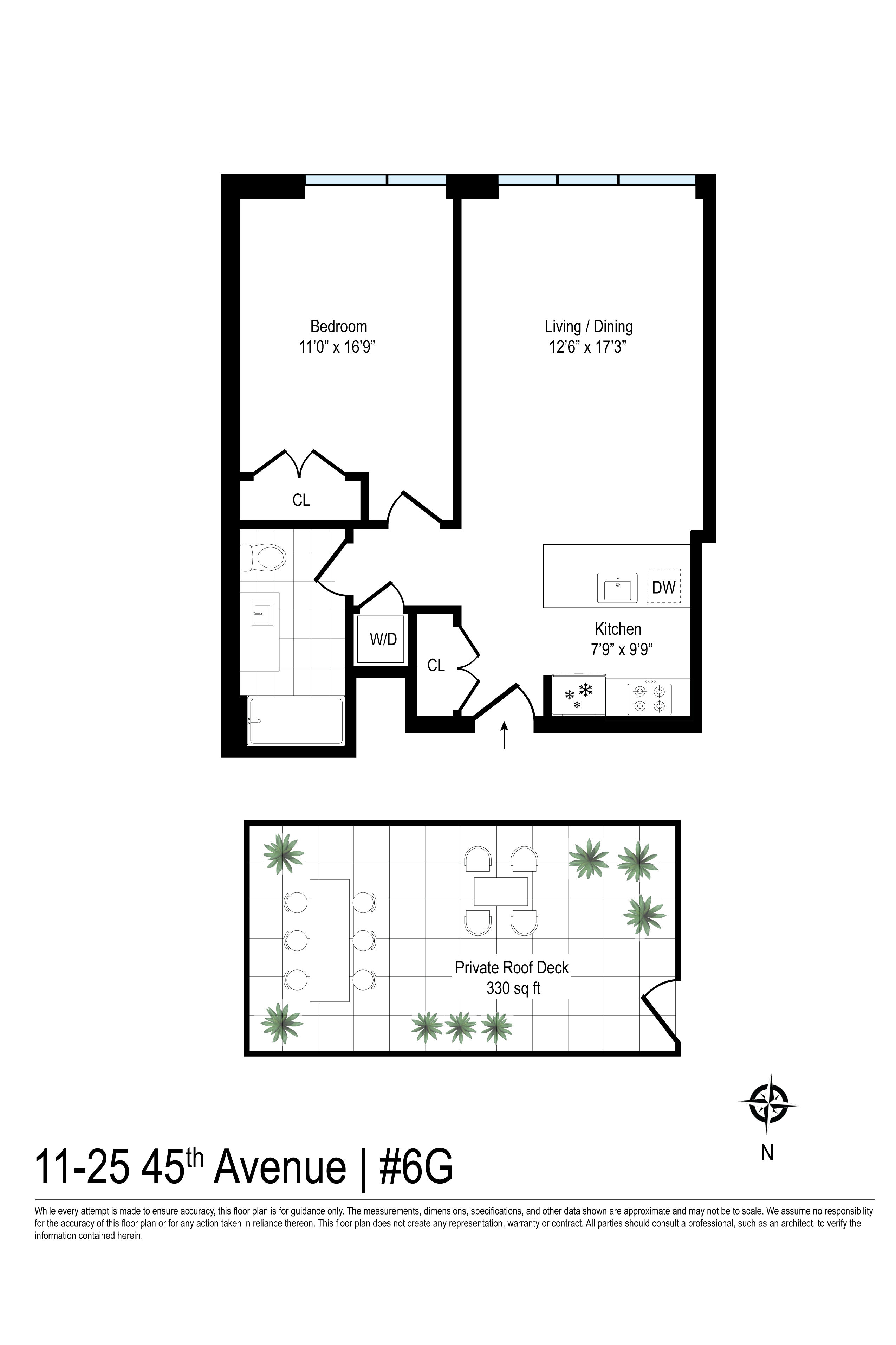 11-25 45th Avenue 6G Long Island City Queens NY 11101