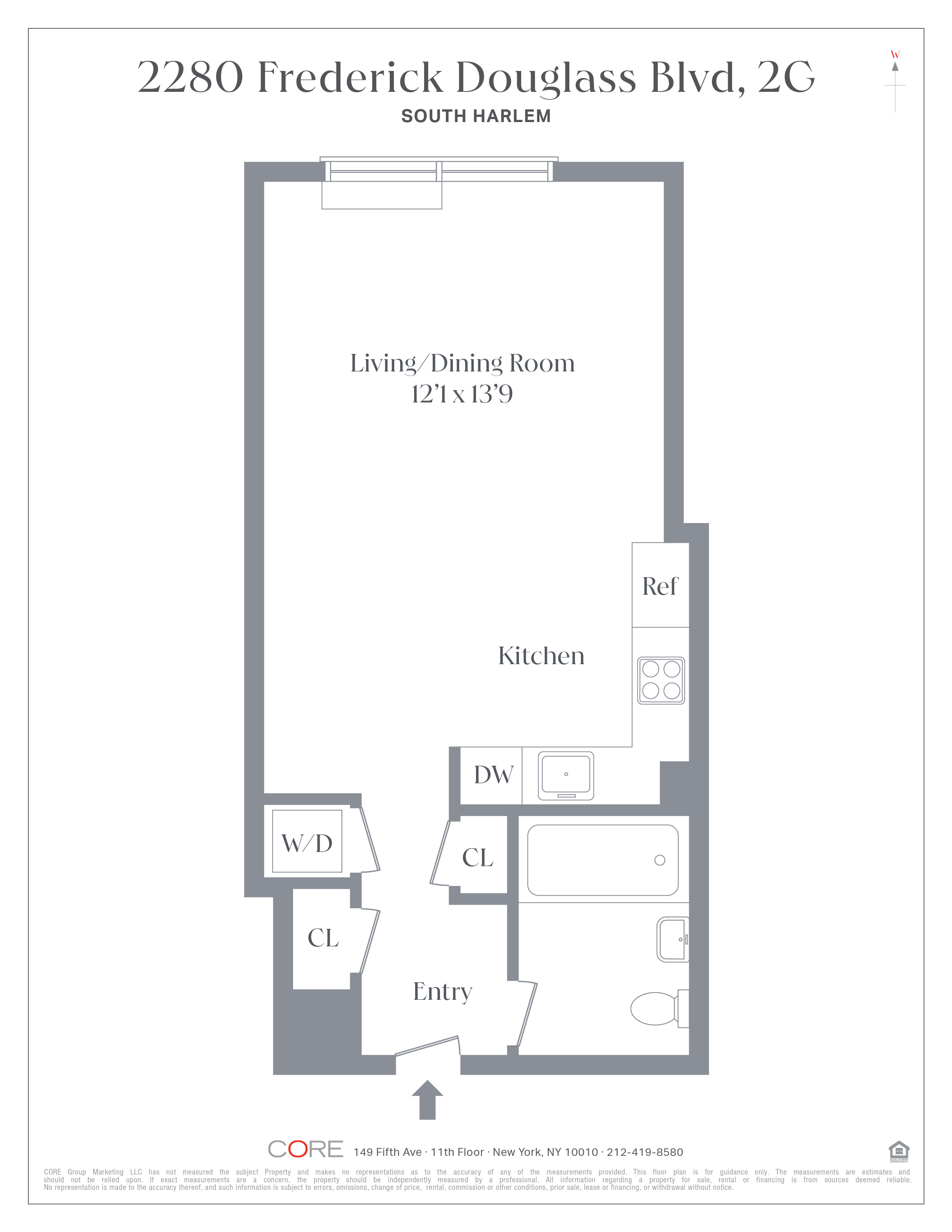 2280 Frederick Douglass Blvd. 2G West Harlem New York NY 10027
