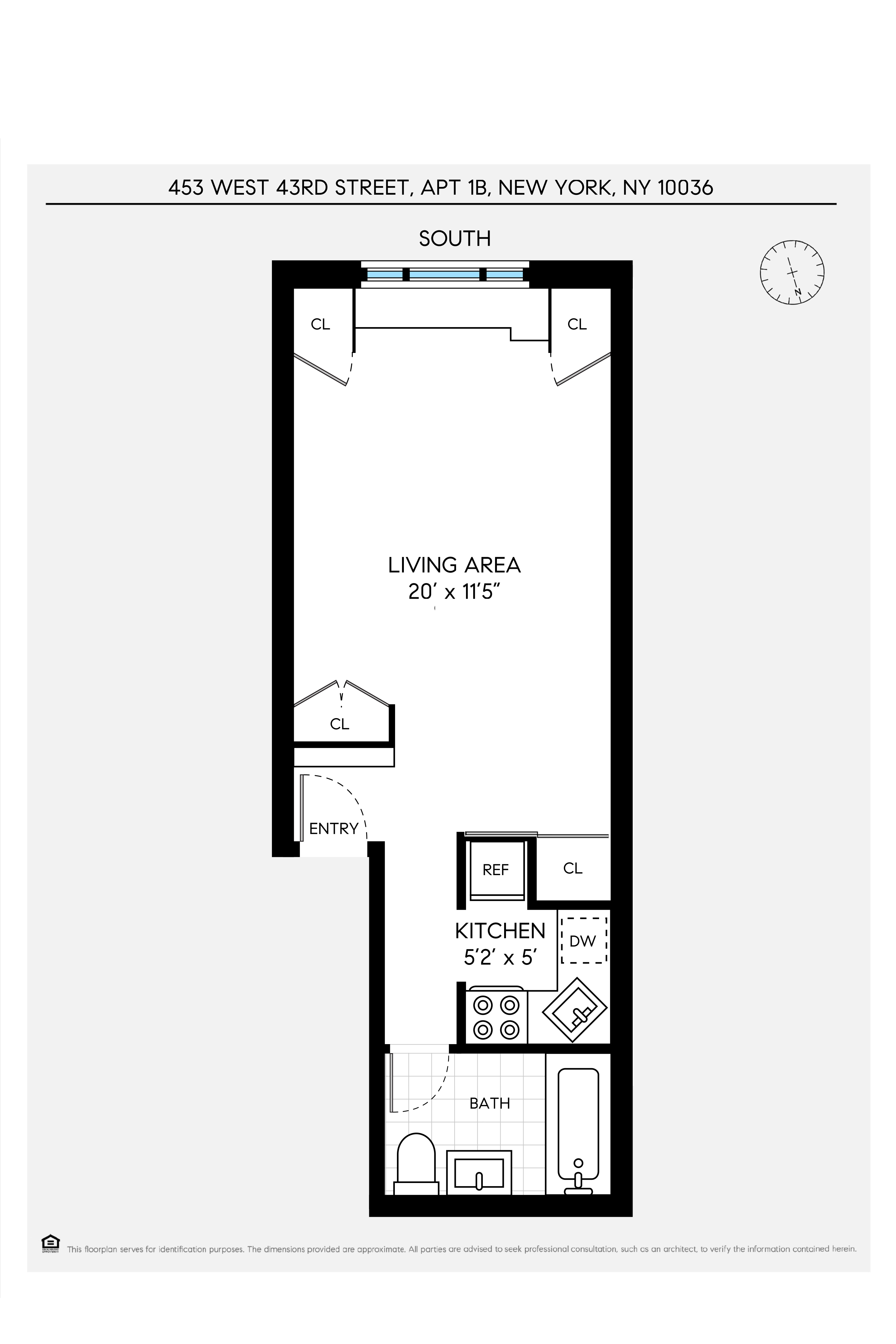 453 West 43rd Street 1B Clinton New York NY 10036