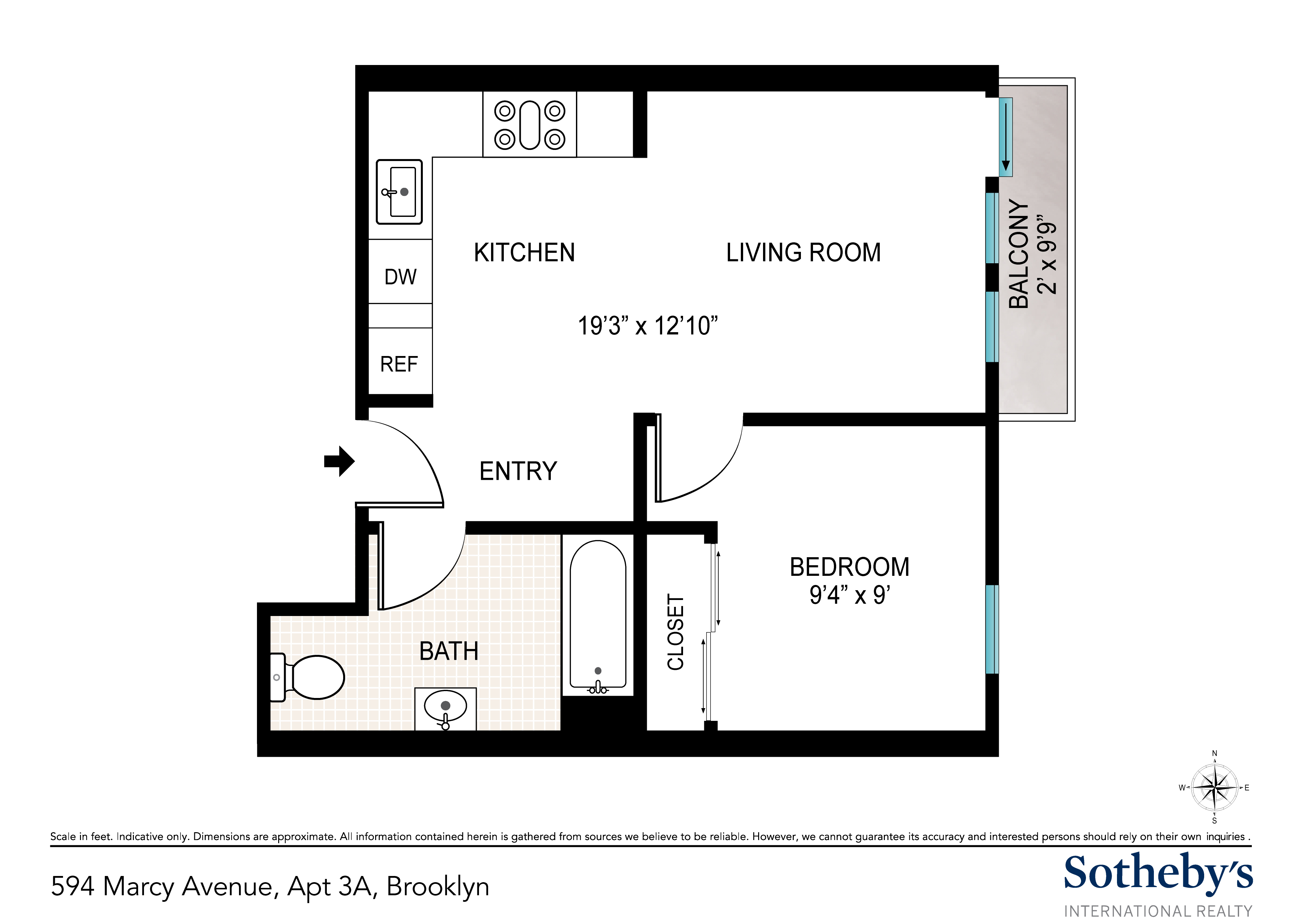 594 Marcy Avenue 3A Bedford Stuyvesant Brooklyn NY 11206