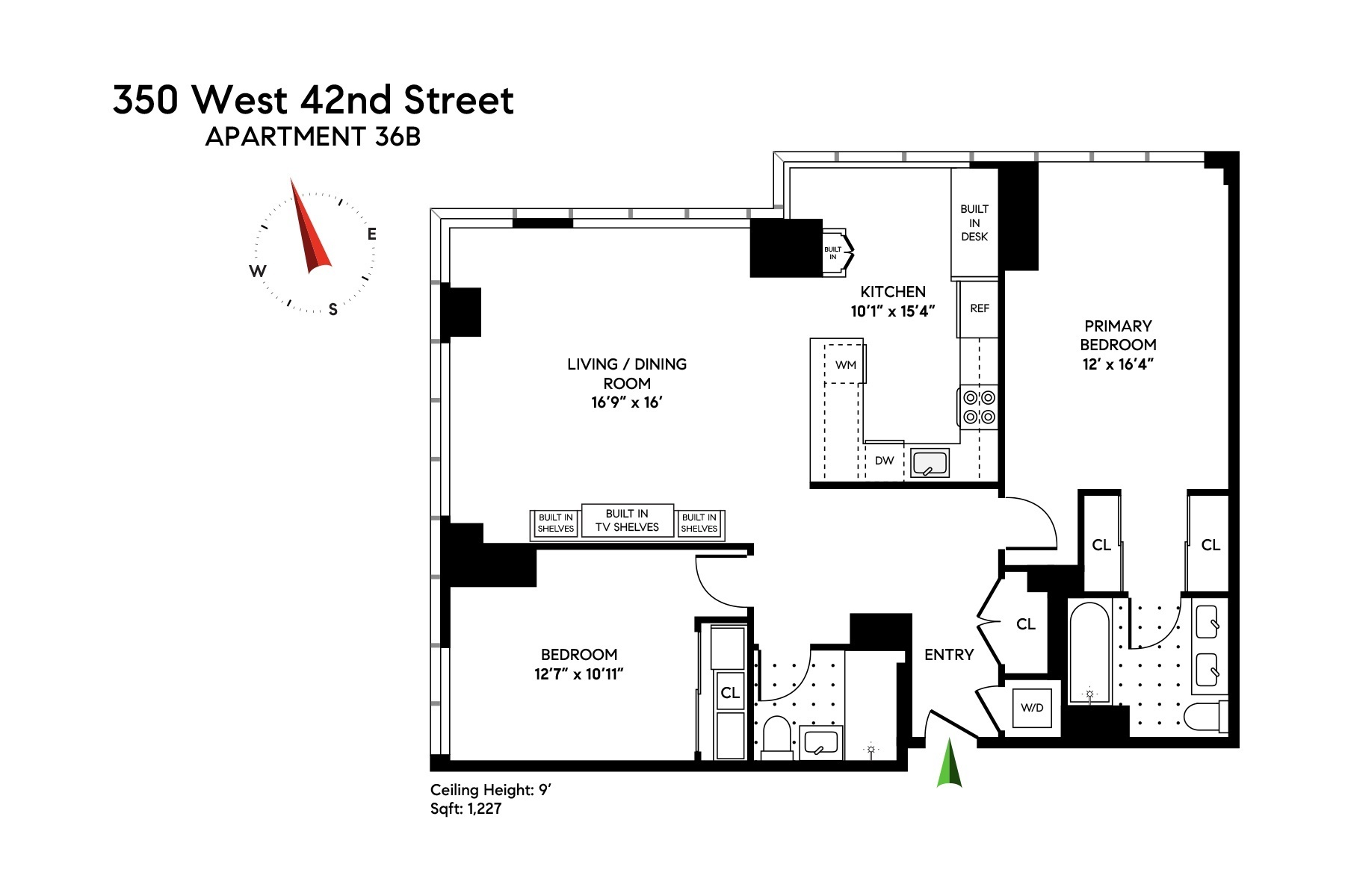 350 West 42nd Street 36B Clinton New York NY 10036