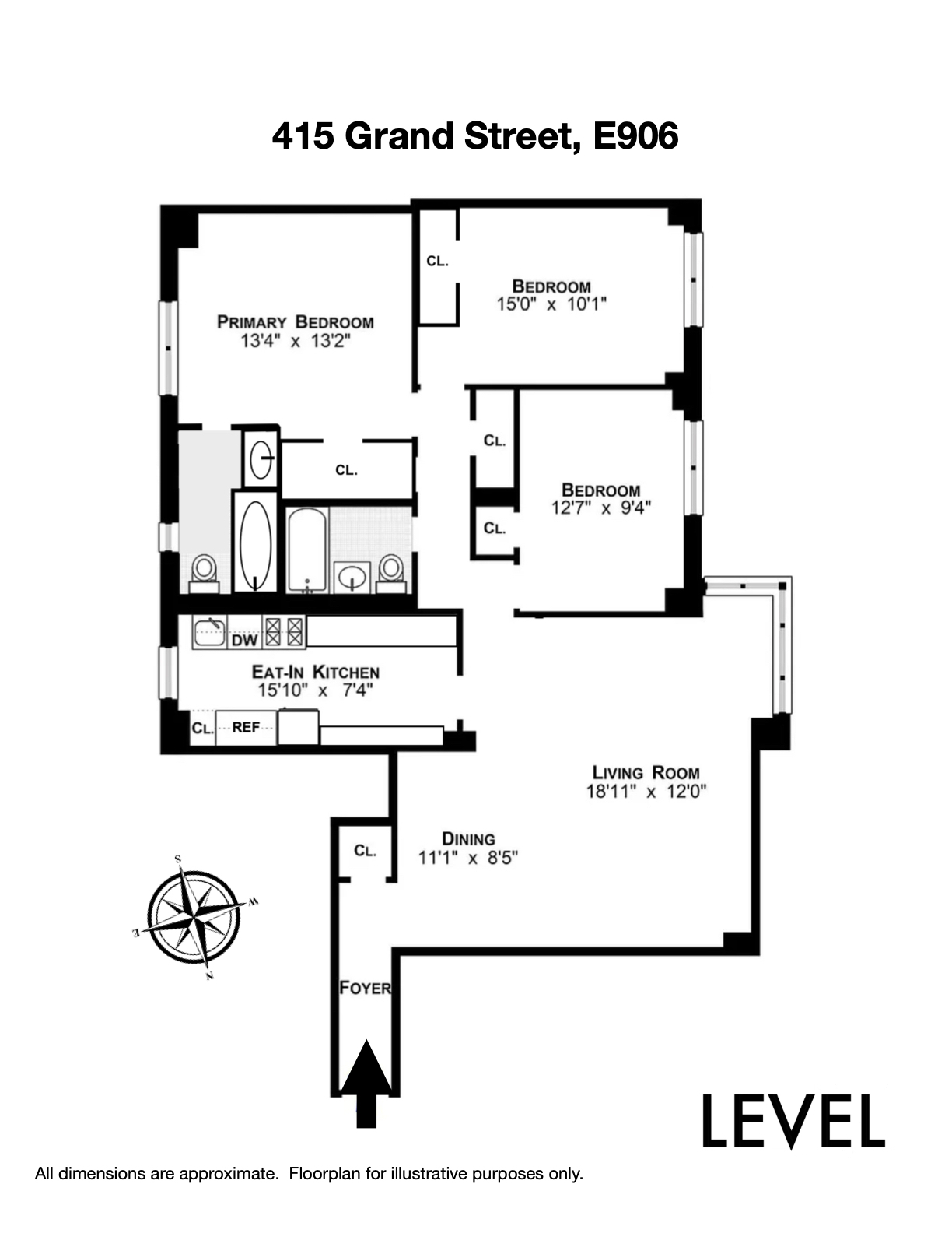 415 Grand Street #E906 Lower East Side New York NY 10002