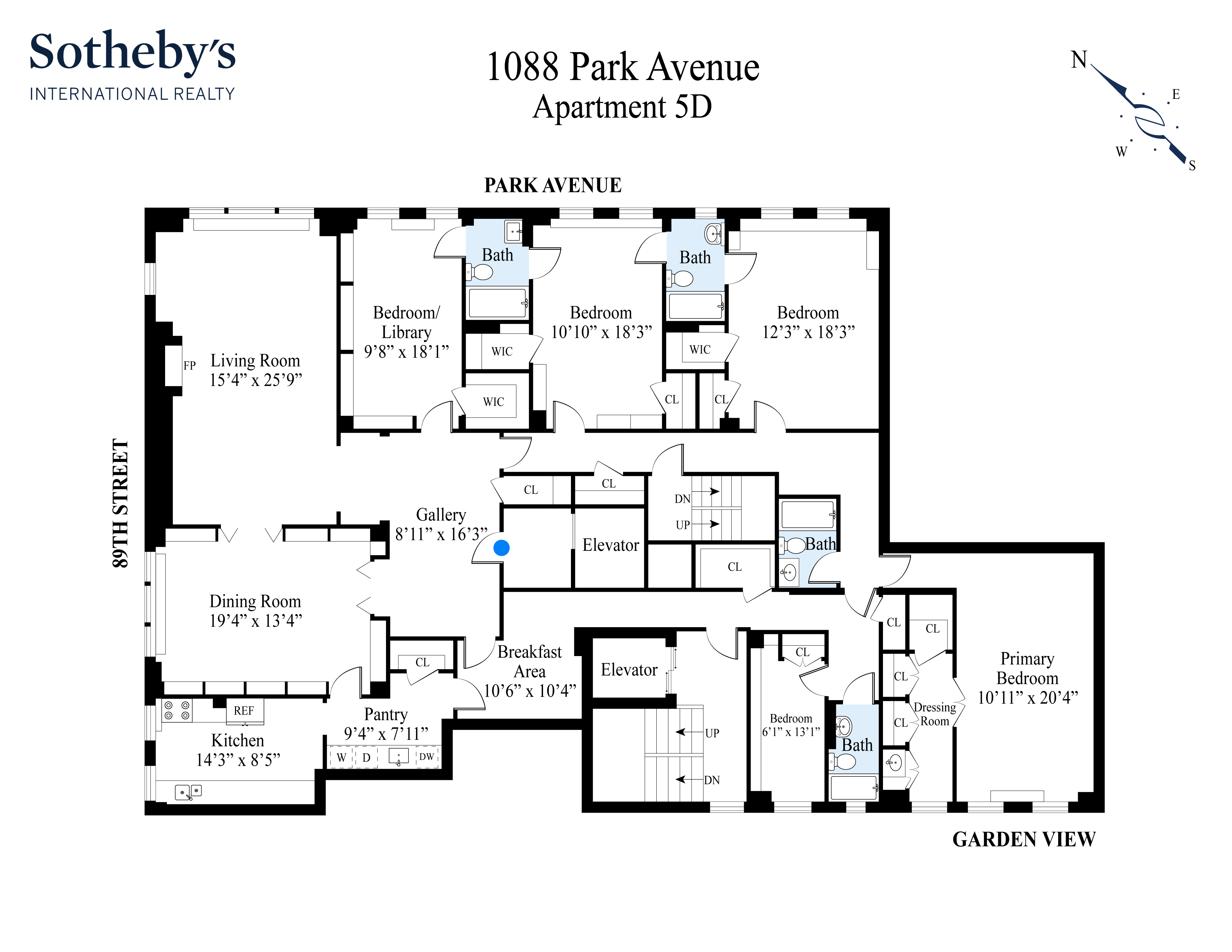 1088 Park Avenue 5D Carnegie Hill New York NY 10128