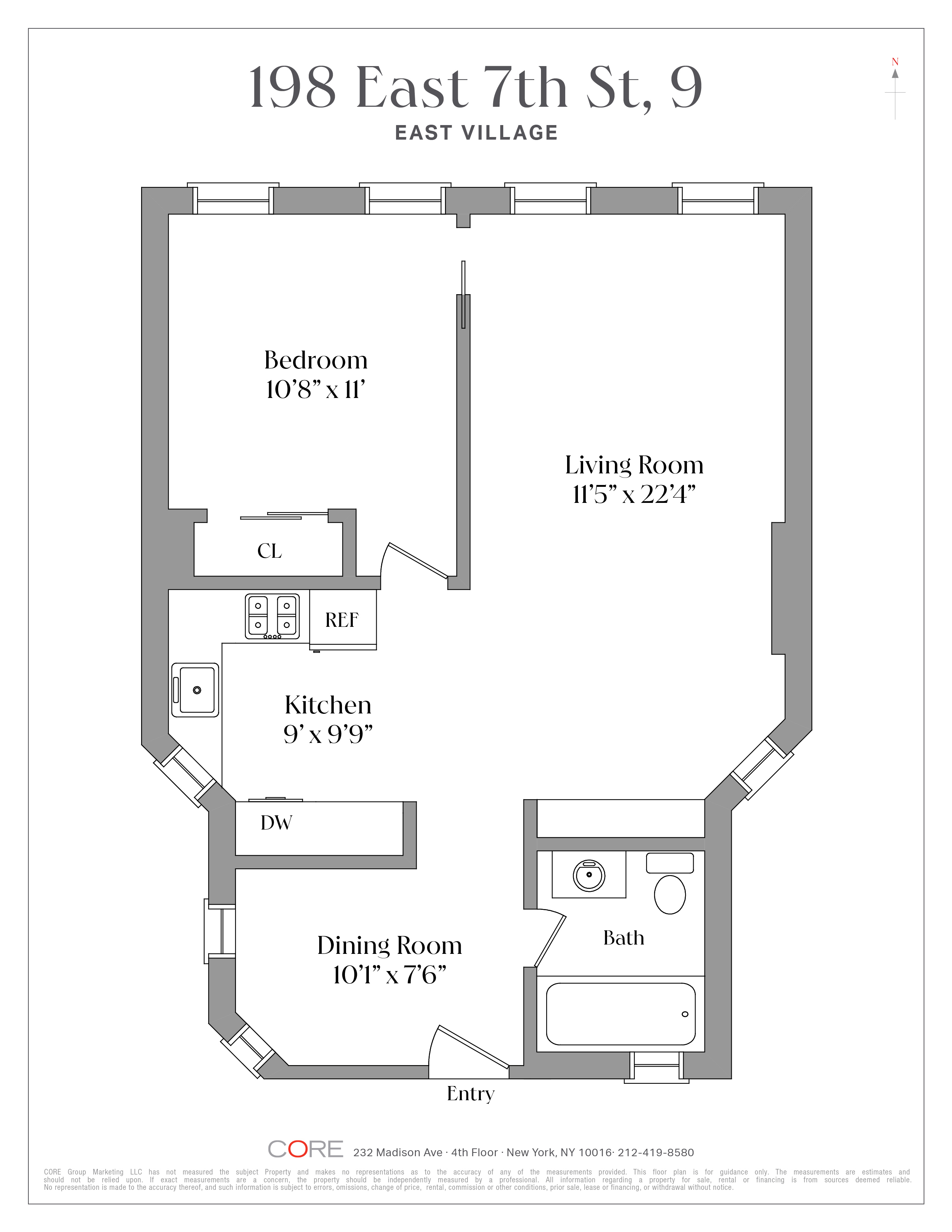 198 East 7th Street 9 E. Greenwich Village New York NY 10009