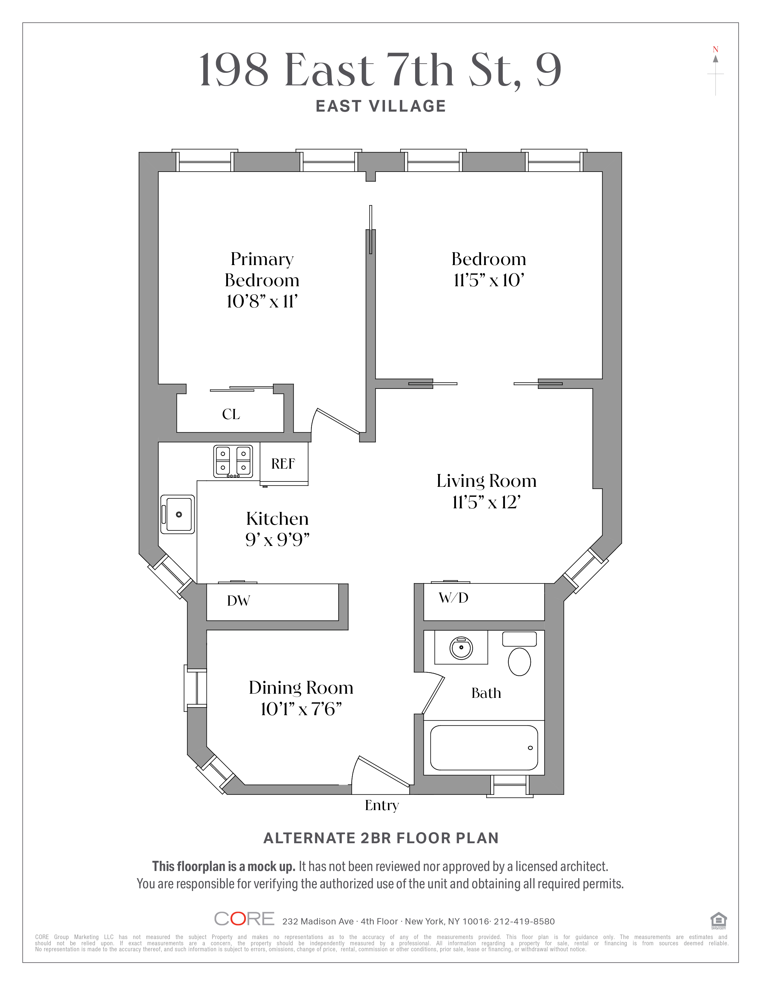 198 East 7th Street 9 E. Greenwich Village New York NY 10009