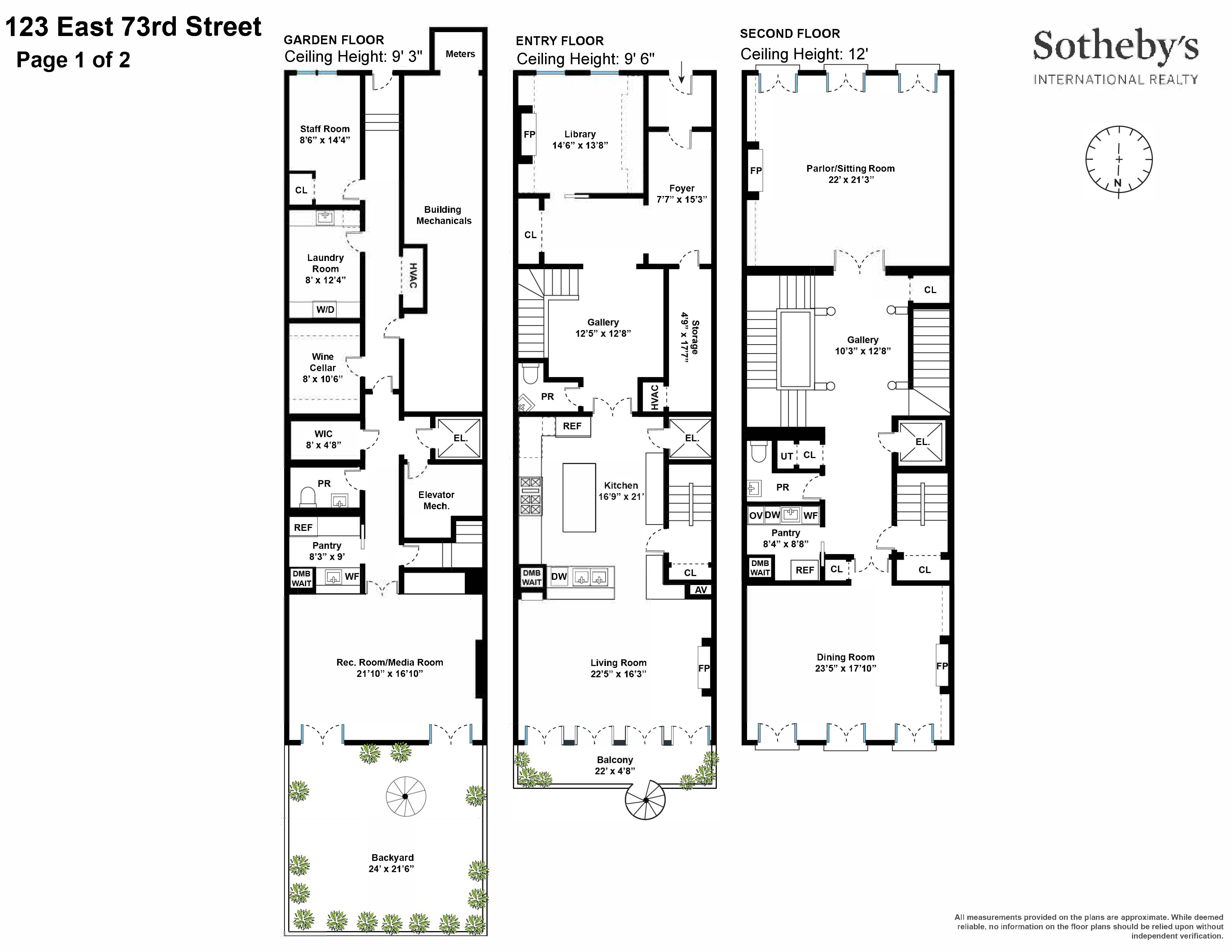 123 East 73rd Street Upper East Side New York NY 10021