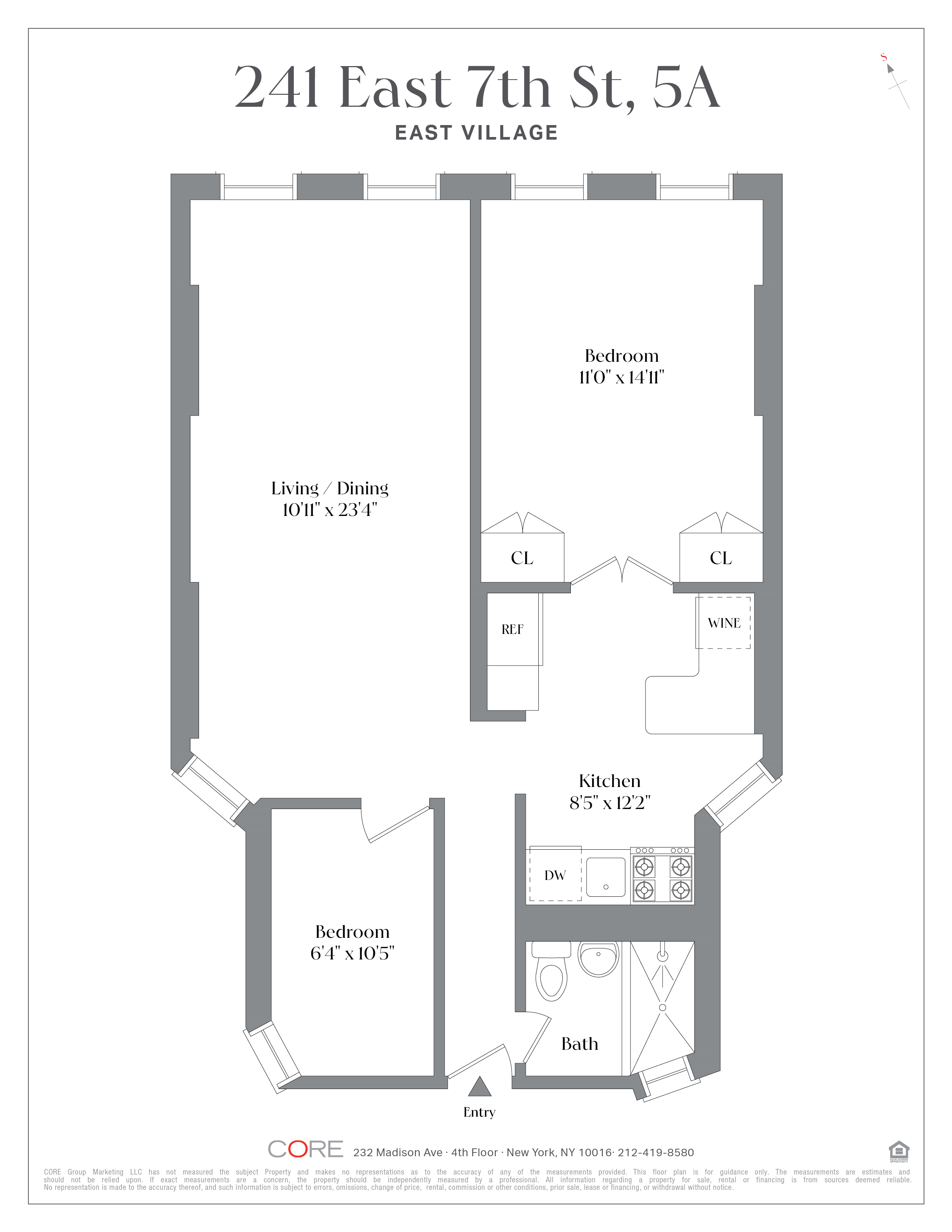 241 East 7th Street 5A E. Greenwich Village New York NY 10009