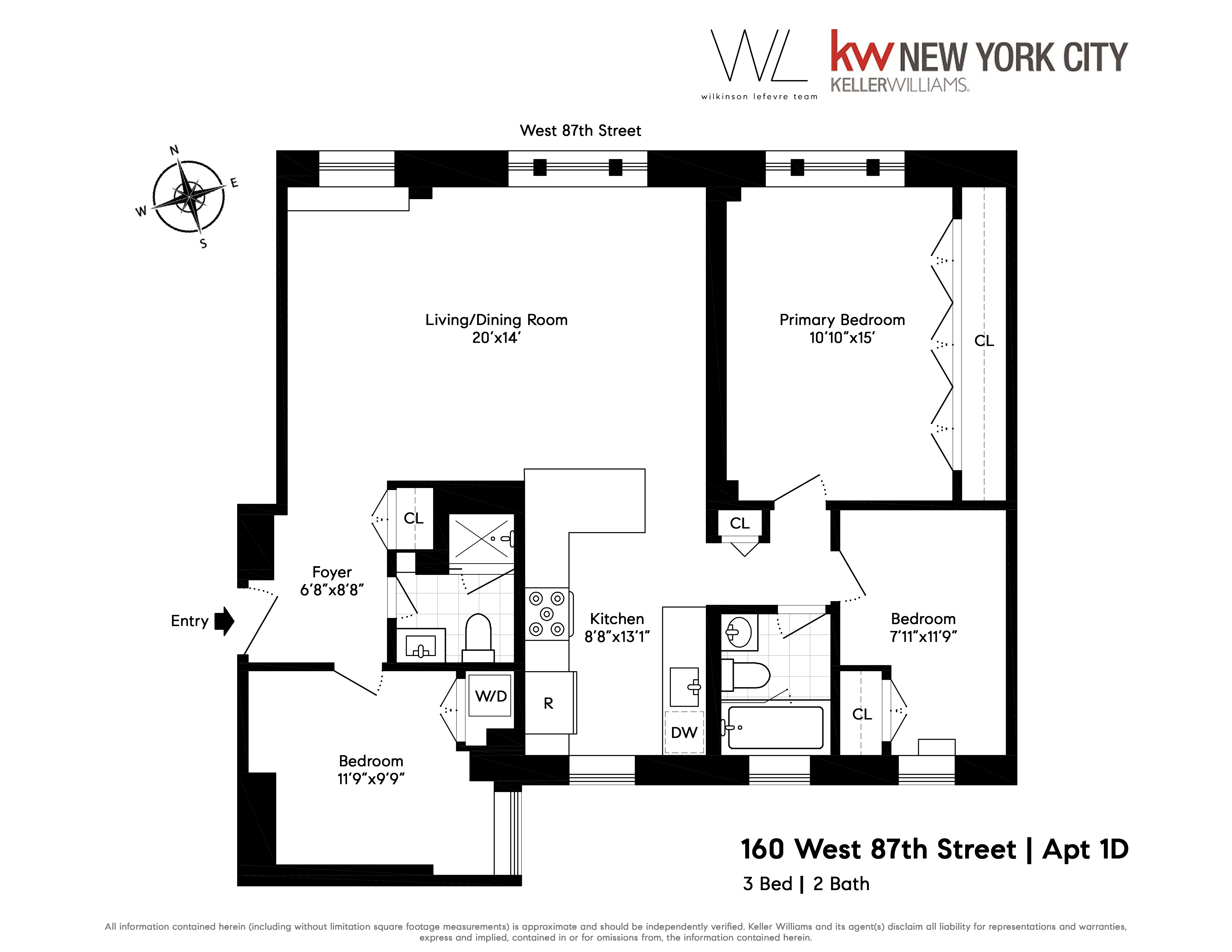160 West 87th Street Upper West Side New York NY 10024