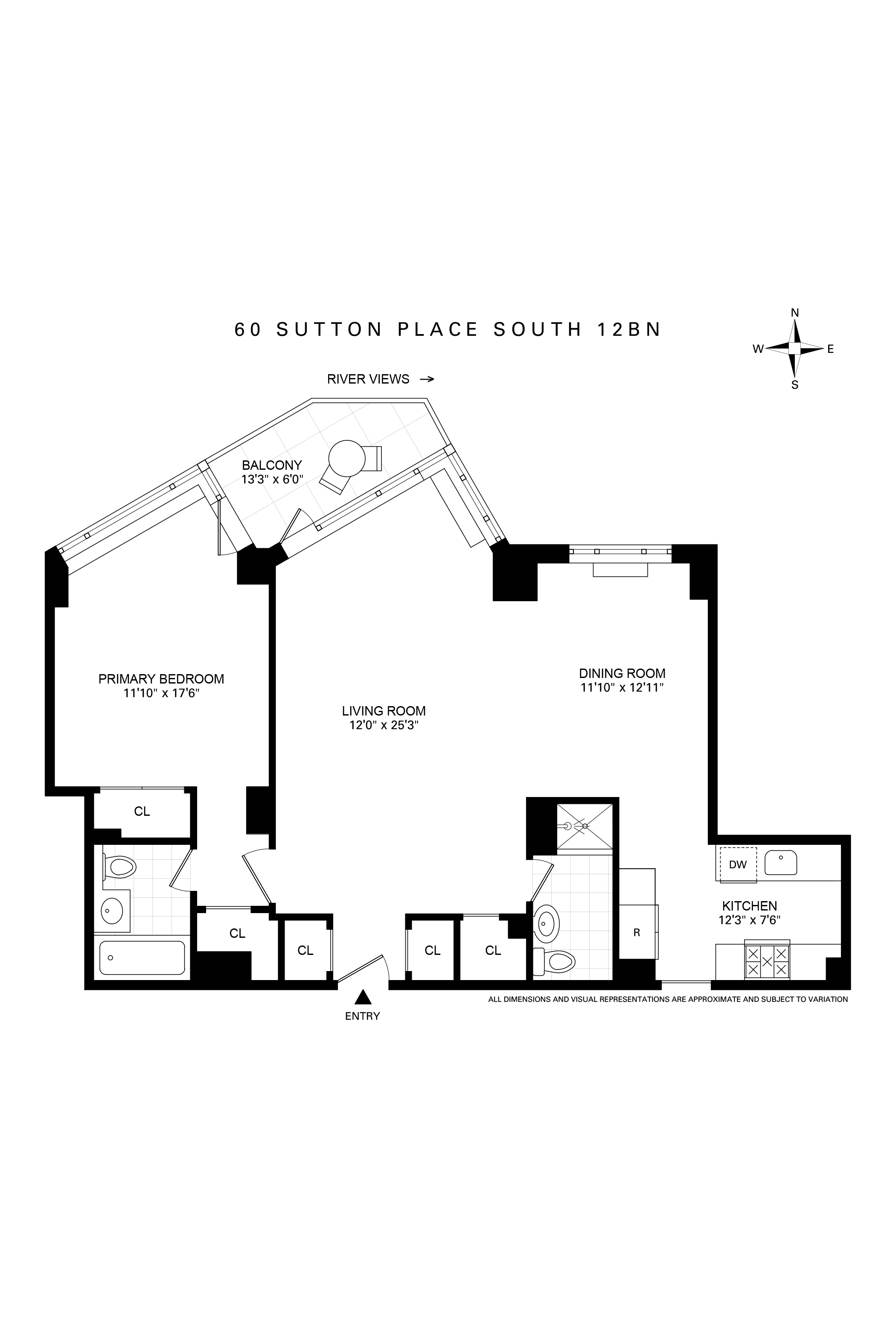 60 Sutton Place South 12BN Sutton Place New York NY 10022