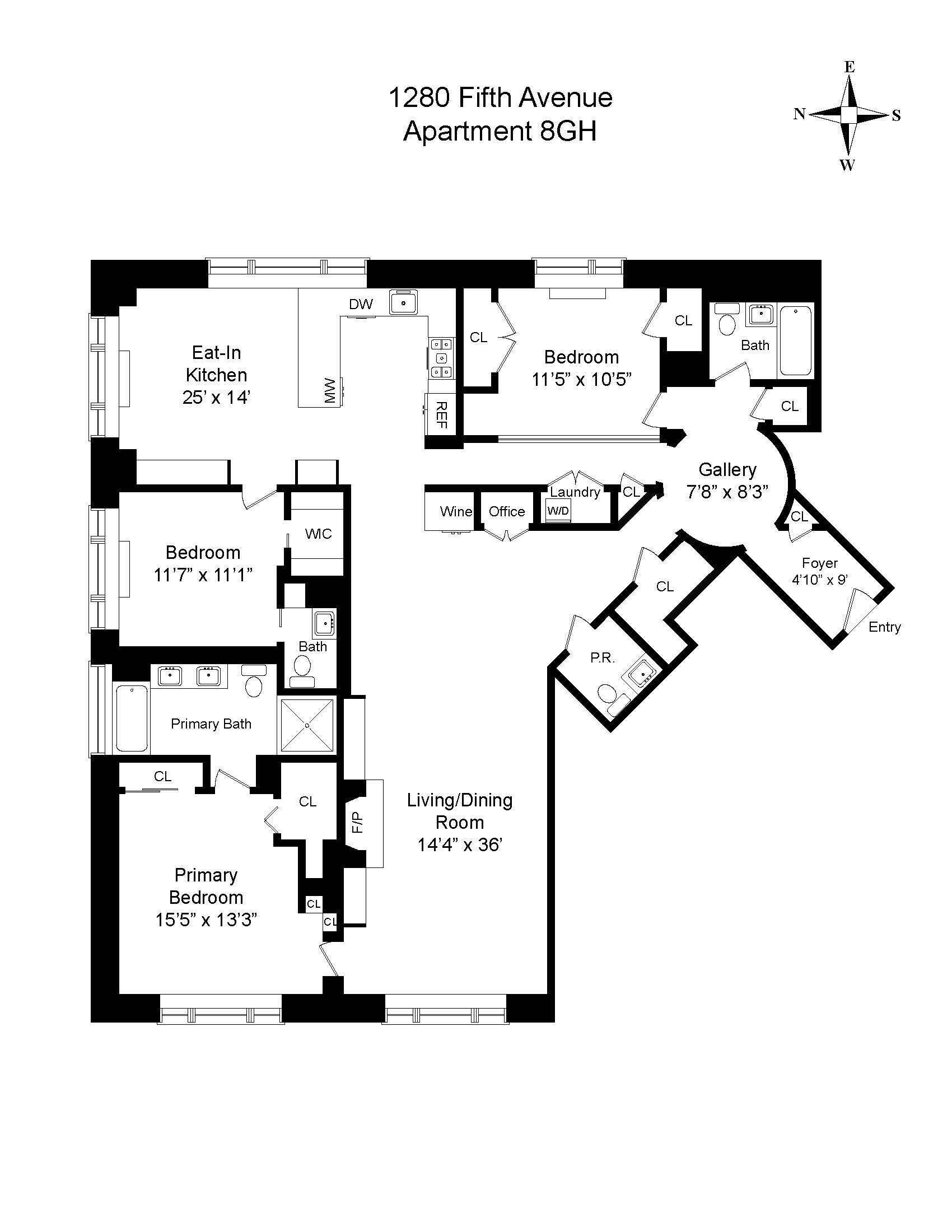 1280 Fifth Avenue 8GH Upper East Side New York NY 10029