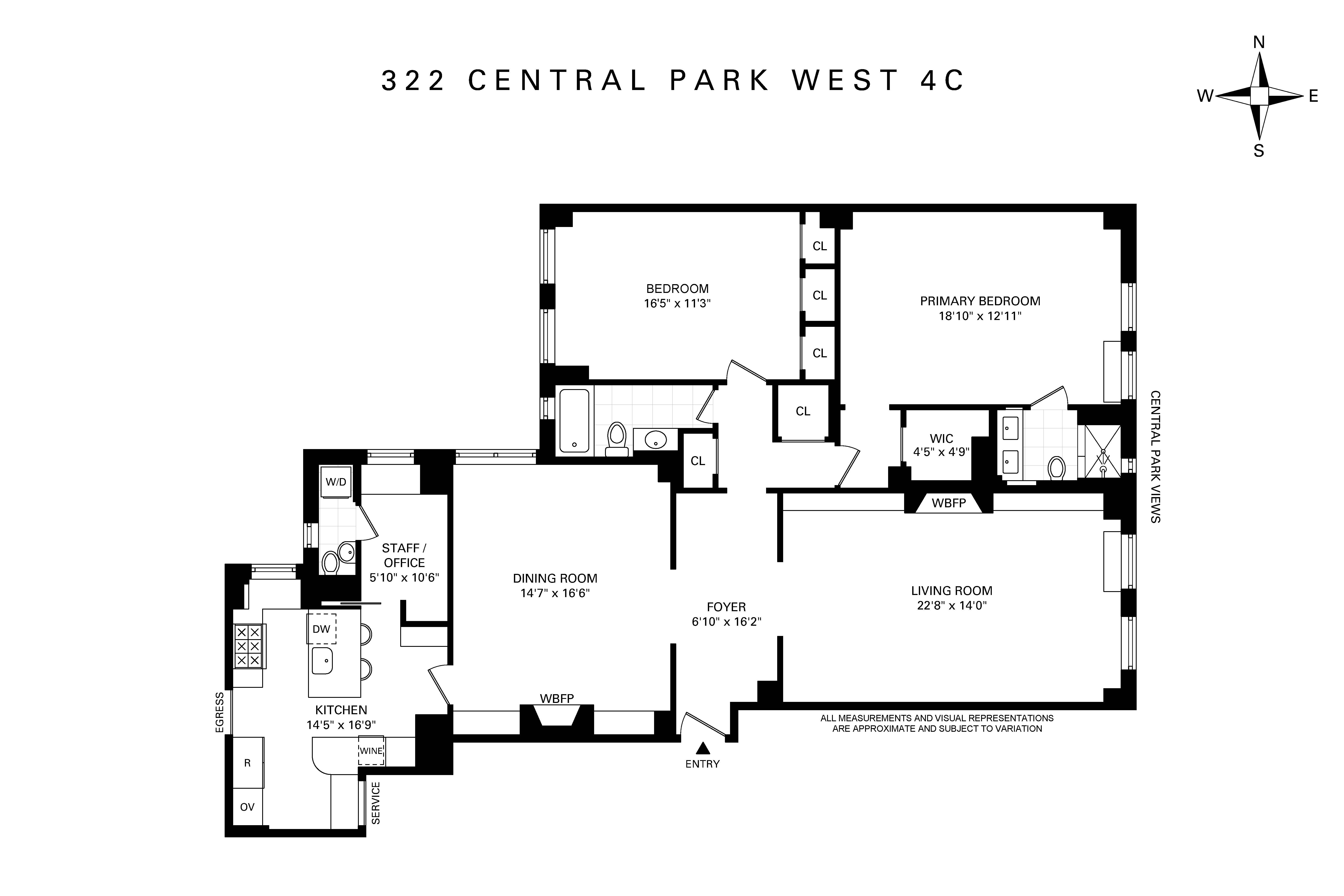 322 Central Park West 4C Central Park West New York NY 10025