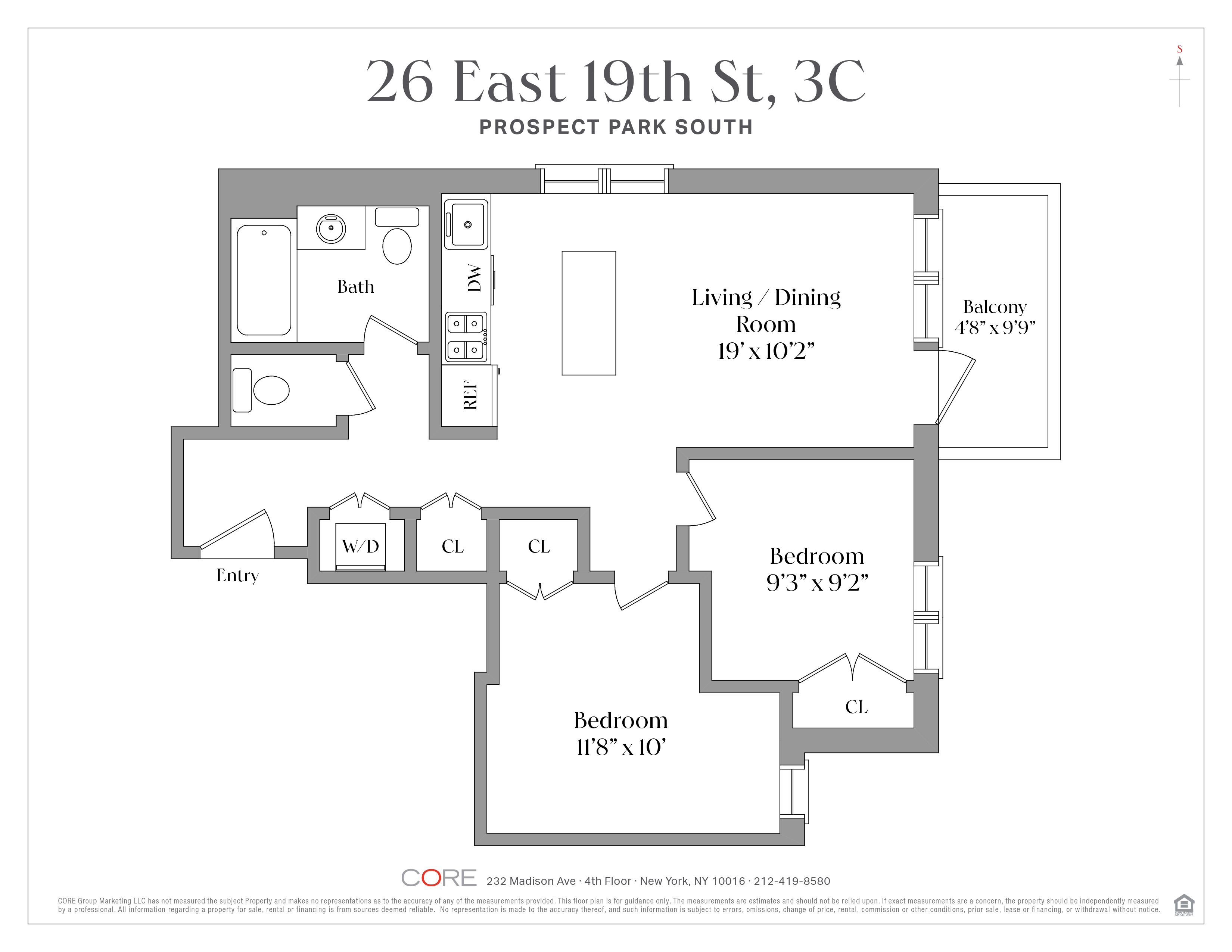 26 East 19th Street 3C Prospect Park South Brooklyn NY 11226