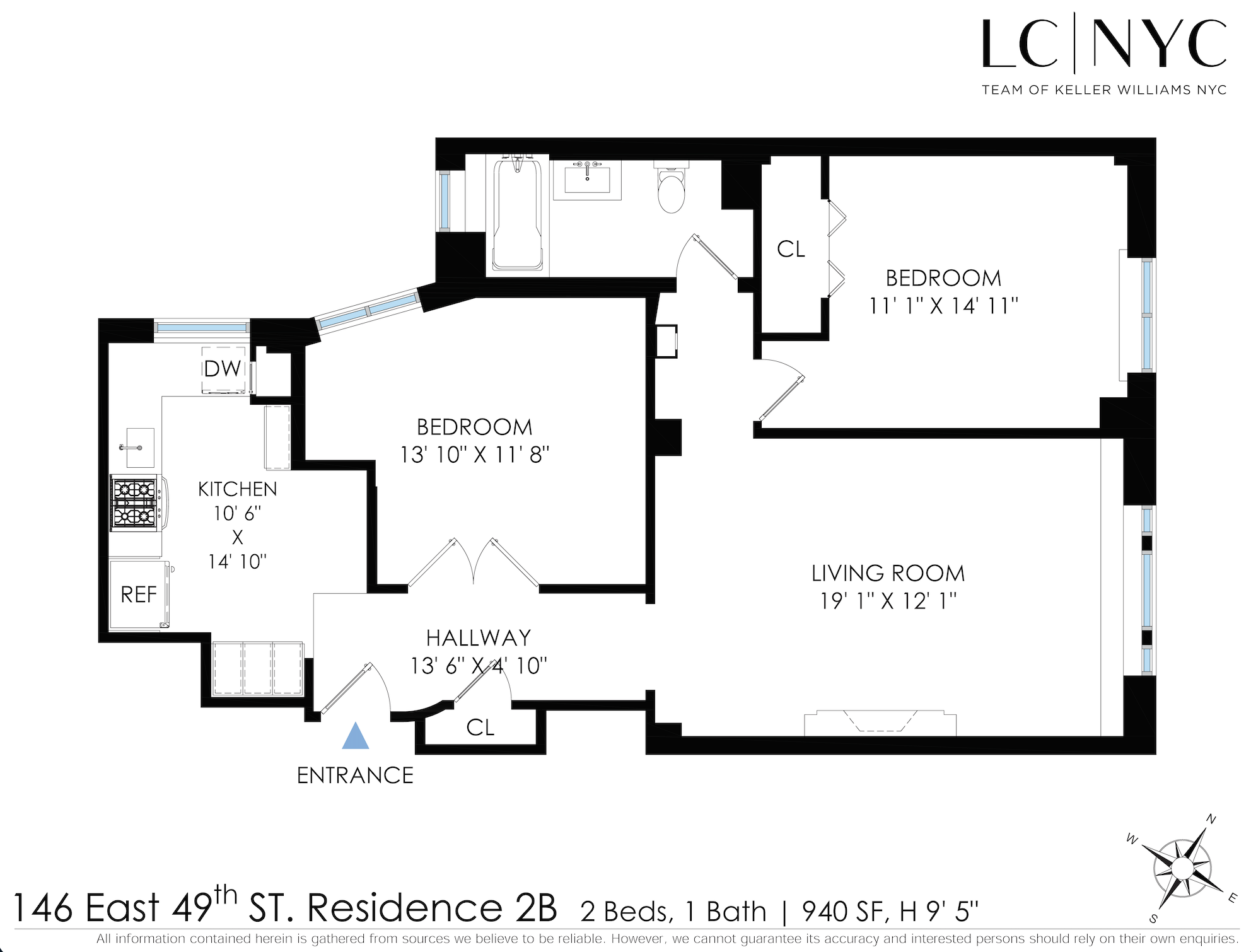 146 East 49th Street 2B Turtle Bay New York NY 10017
