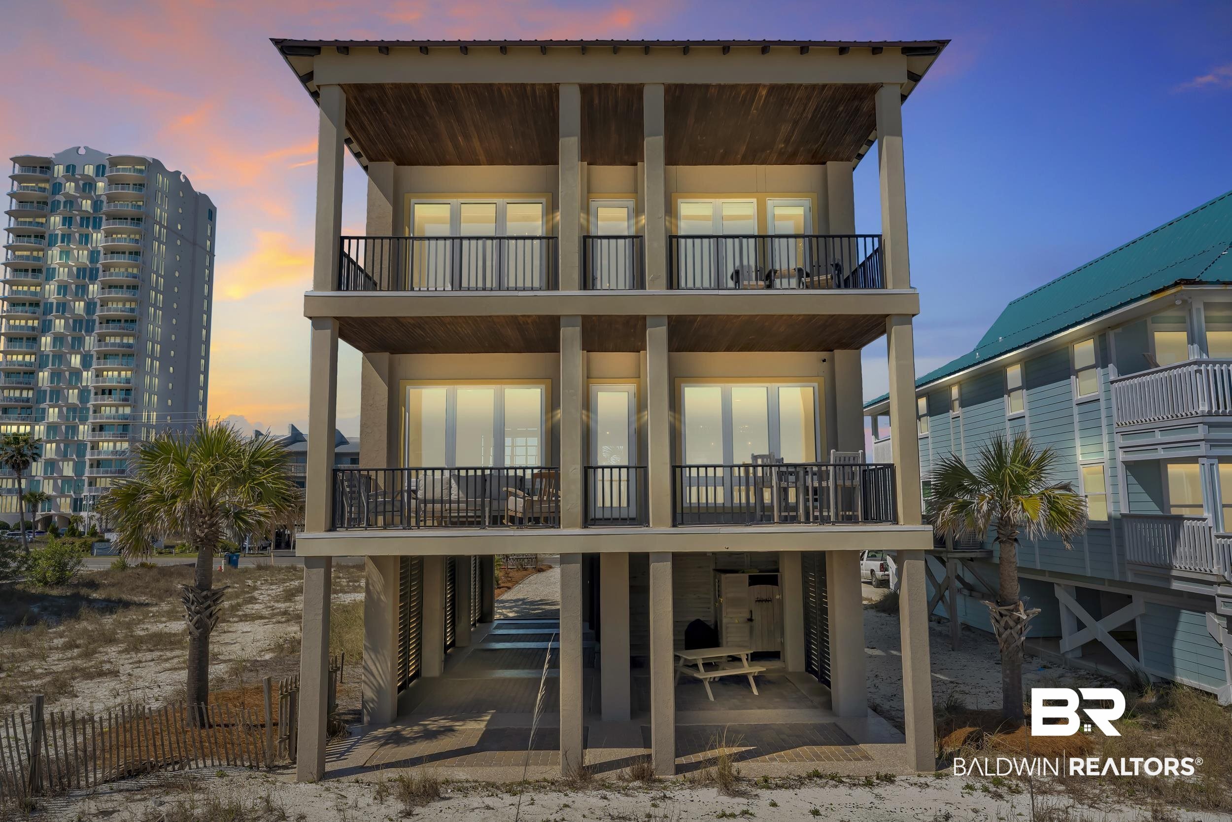 This Beautiful 4 bedroom Gulf-front CONCRETE home is built for strength and coastal living. This turn-key property is sold furnished and ready for its new owner to enjoy from day one. With breathtaking Gulf views and durable construction, this home is perfect as a personal beach retreat or an income-producing investment. Impeccably designed with refined finishes and serene neutral tones, the home captures both elegance and tranquility in every detail. From sunrise reflections to sunset breezes, this is LUXURY GULF FRONT living at its most exceptional. Please make sure to review construction document that provides detail into the process of building. Buyer to verify all information during due diligence.