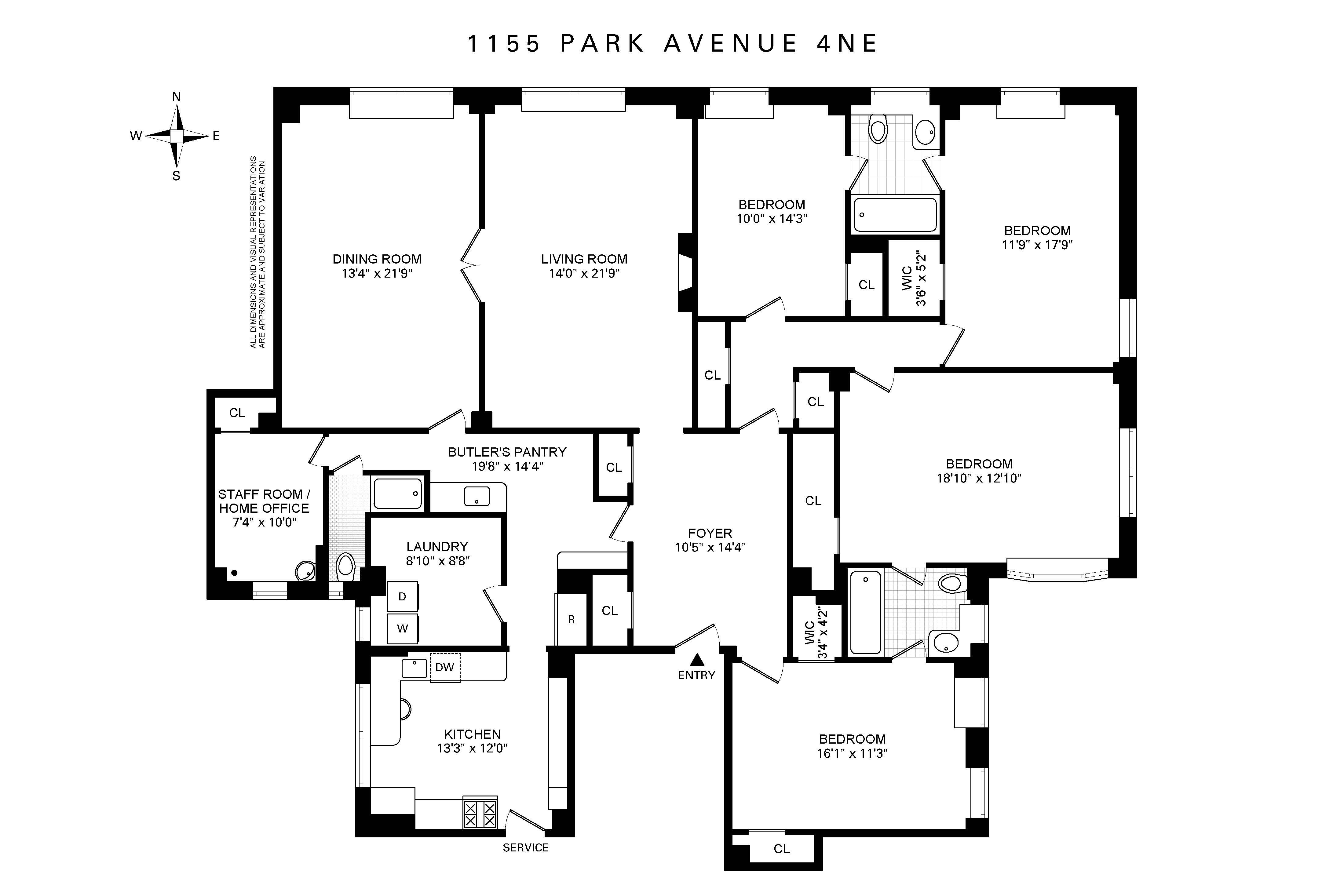 1155 Park Avenue 4NE Carnegie Hill New York NY 10128