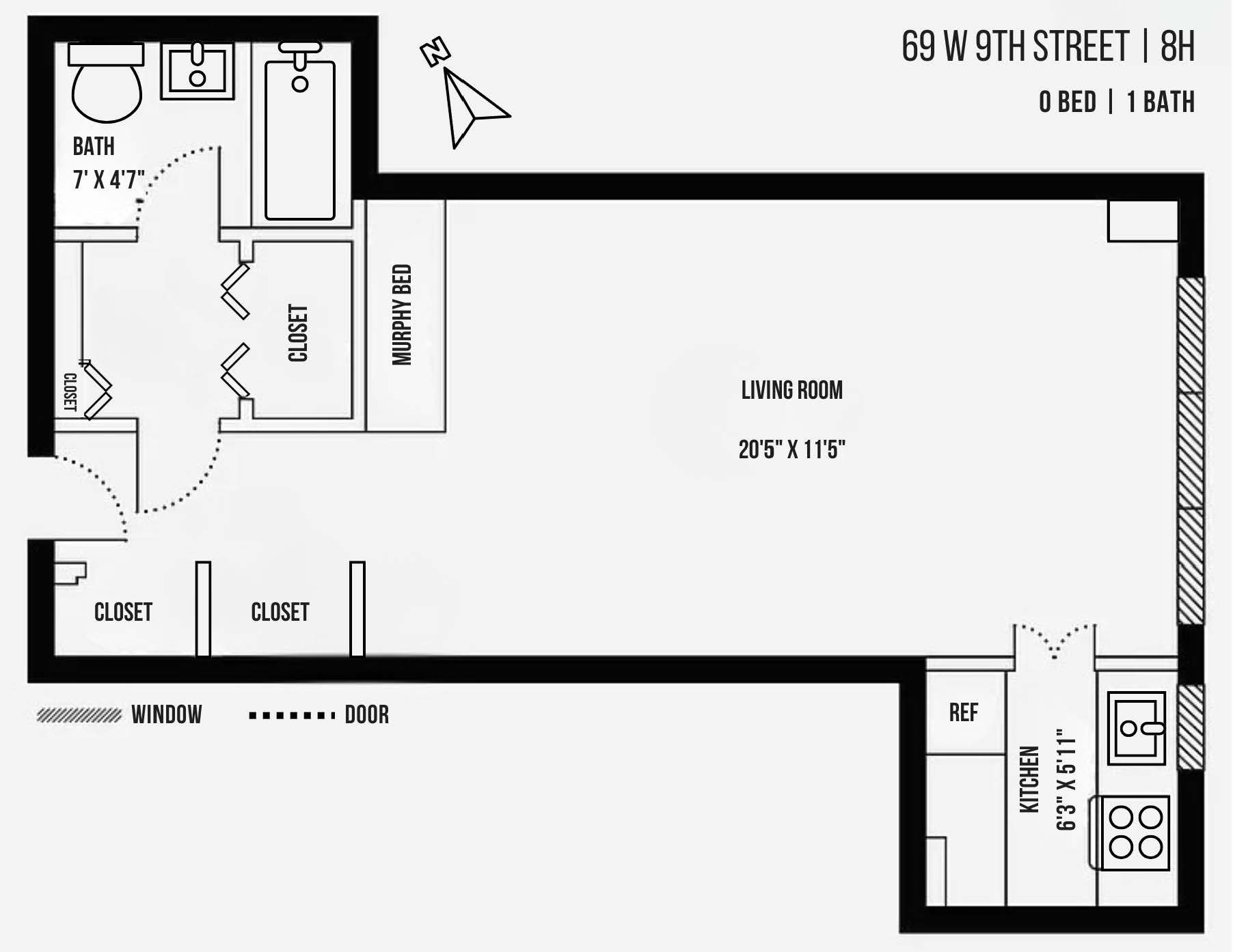 69 West 9th Street 8H Greenwich Village New York NY 10011