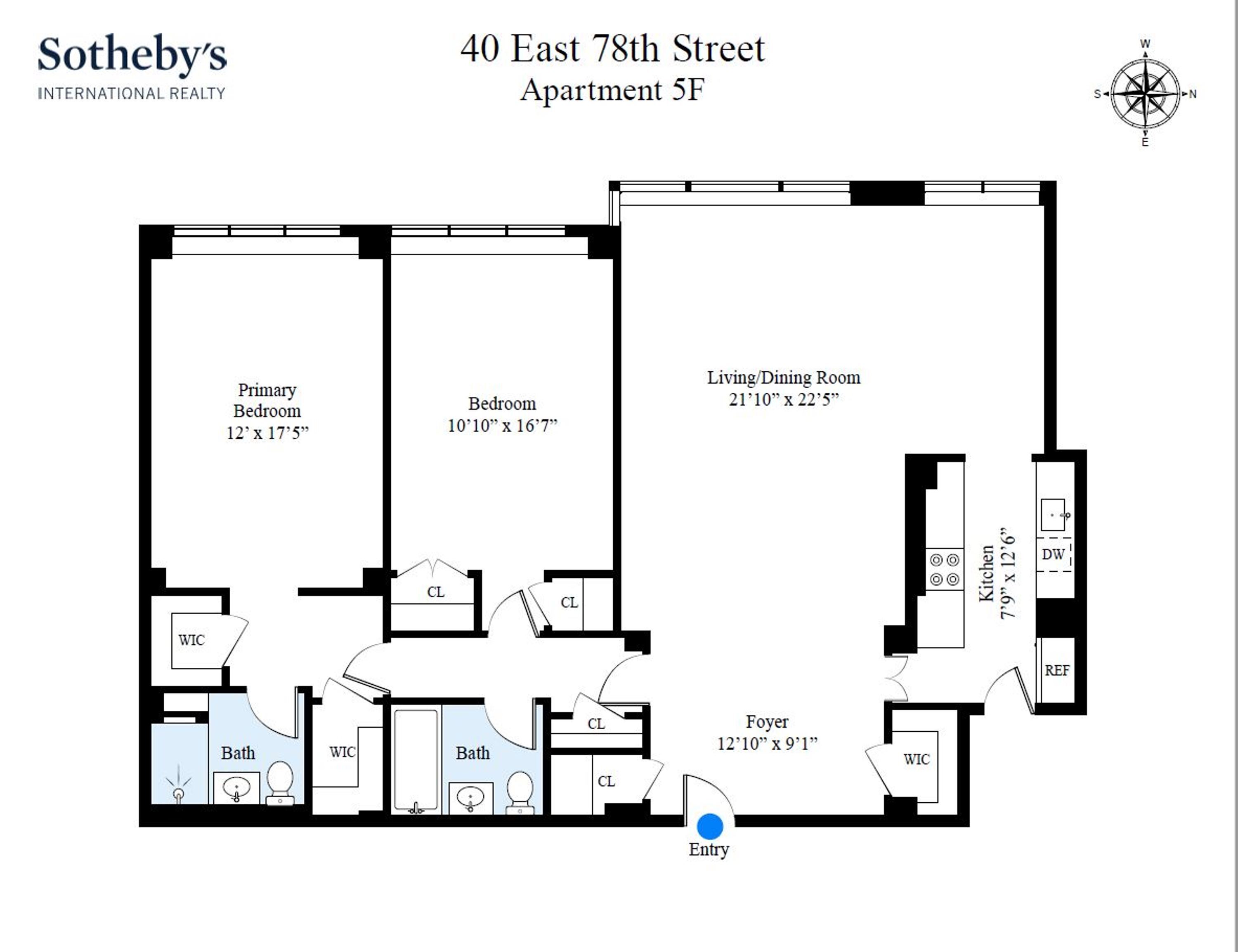40 East 78th Street 5F Upper East Side New York NY 10075