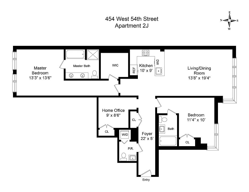 454 West 54th Street 2J Clinton New York NY 10019