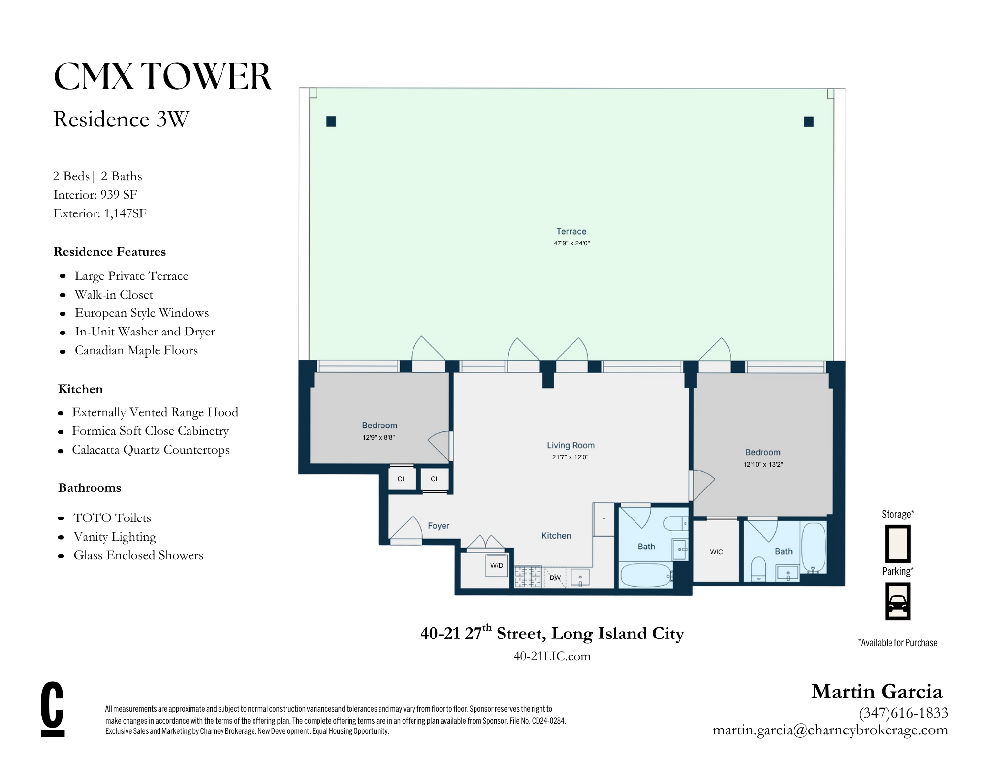 40-21 27th Street 3W Long Island City Queens NY 11101