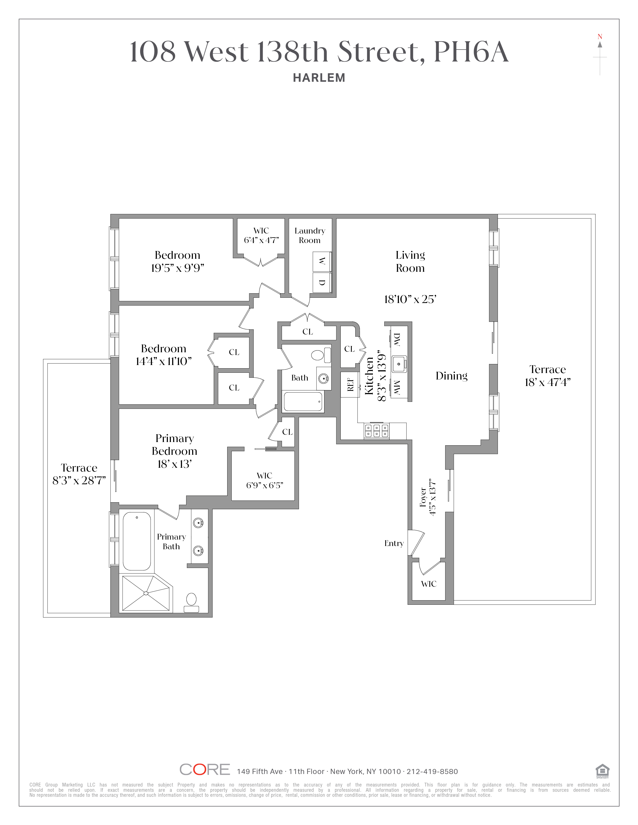 108 West 138th Street PH6A West Harlem New York NY 10030