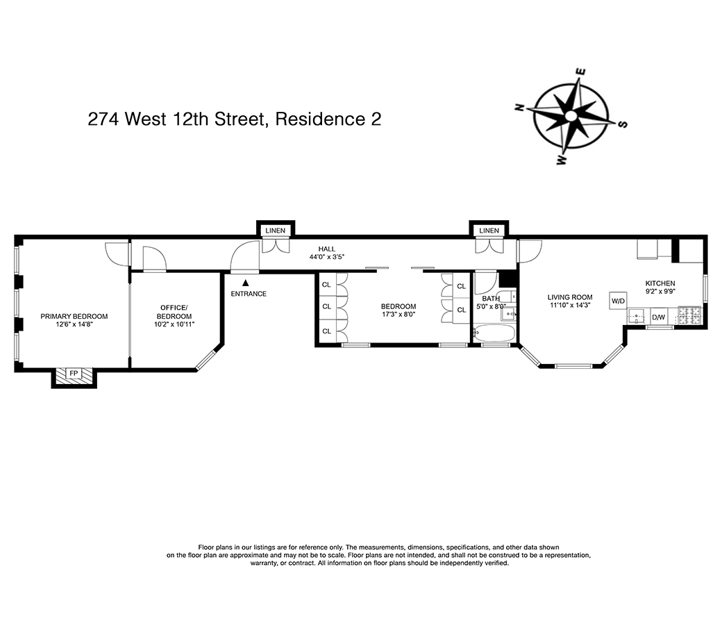 274 West 12th Street 2 W. Greenwich Village New York NY 10014