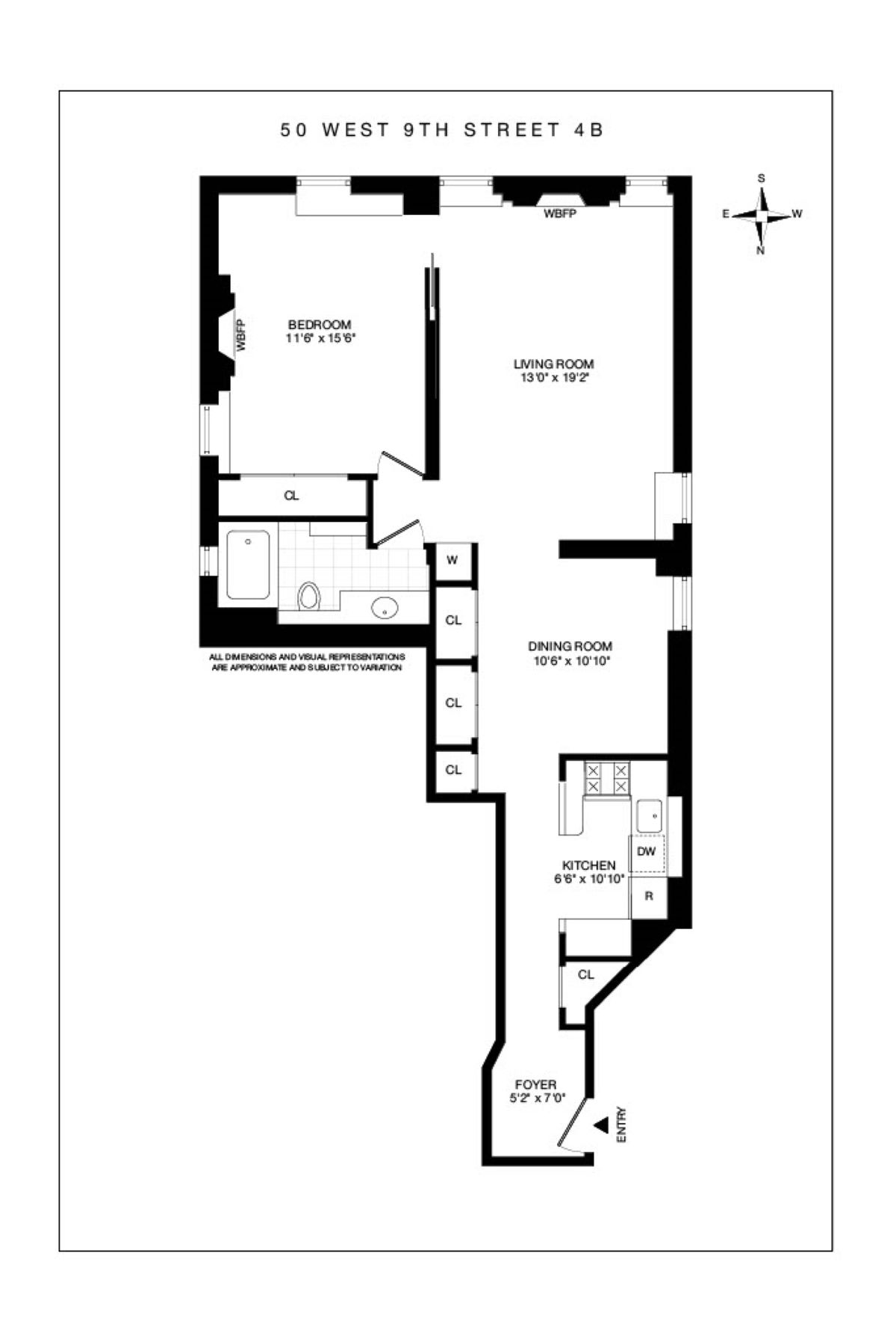 50 West 9th Street 4B Greenwich Village New York NY 10011