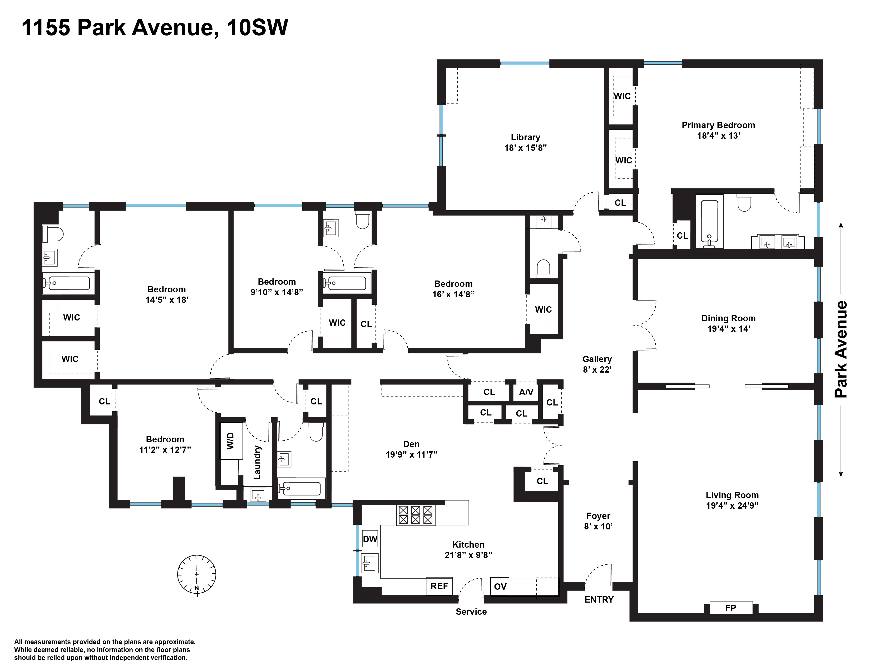 1155 Park Avenue 10SW Carnegie Hill New York NY 10128