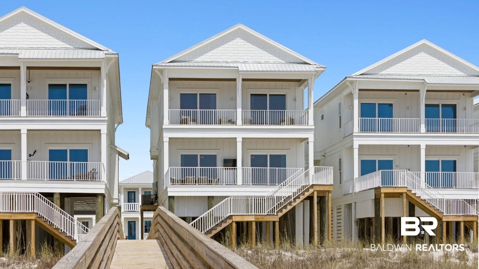Brand New Gulf Front beauty!  Gold Fortified custom built home with open design and expansive views.  Ocean Edge located directly on the Gulf of Mexico on the most beautiful stretch of beach in Orange Beach.  7 bedroom, 8 and a half baths PLUS bunk room .   Large deck with PRIVATE pool!   Wood floors, quartz tops, custom tile showers, custom cabinets, high end appliances !   All this and beautifully furnished!  Outstanding rental potential.  Fantastic second home or phenomenal investment.