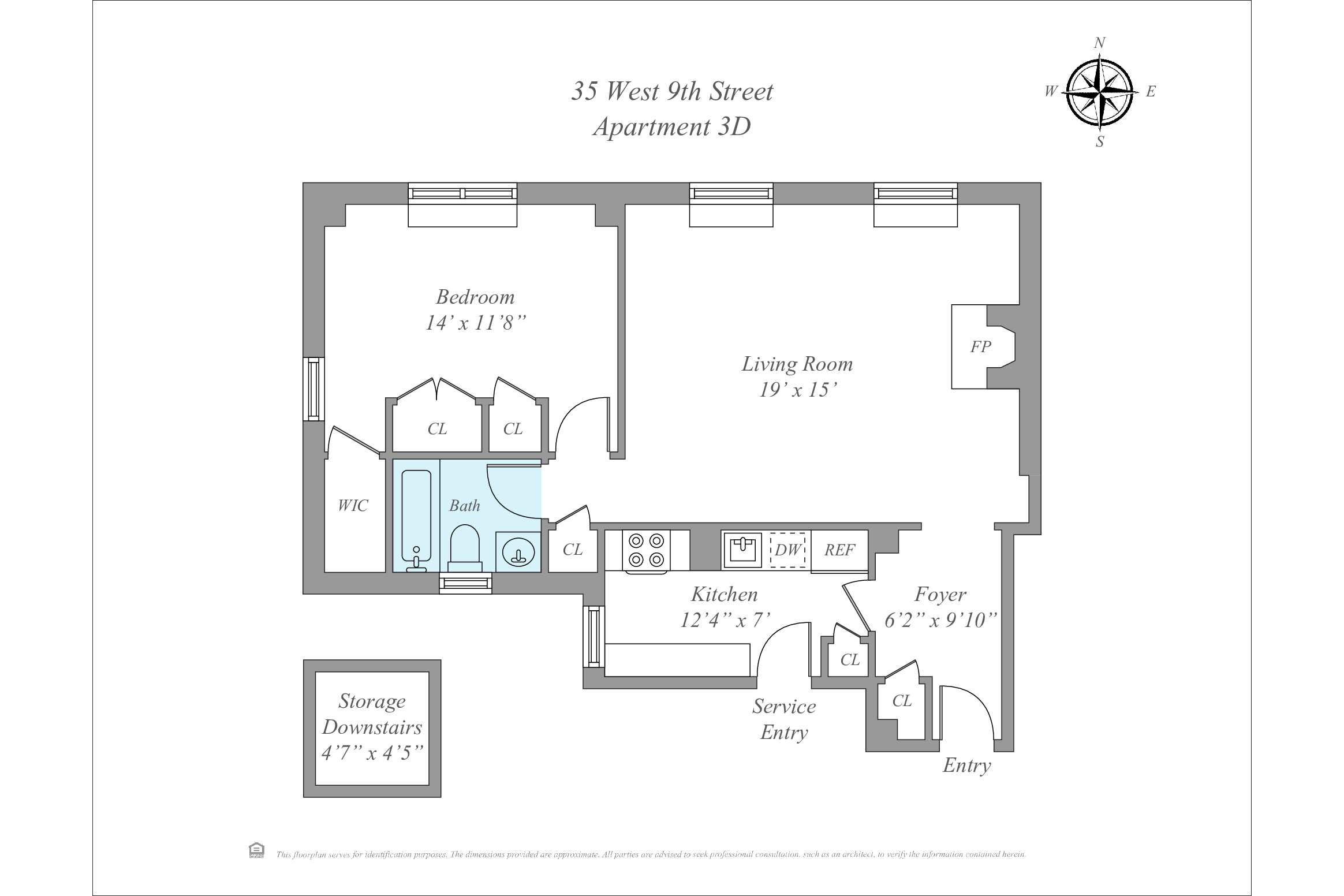 35 West 9th Street 3D Greenwich Village New York NY 10011