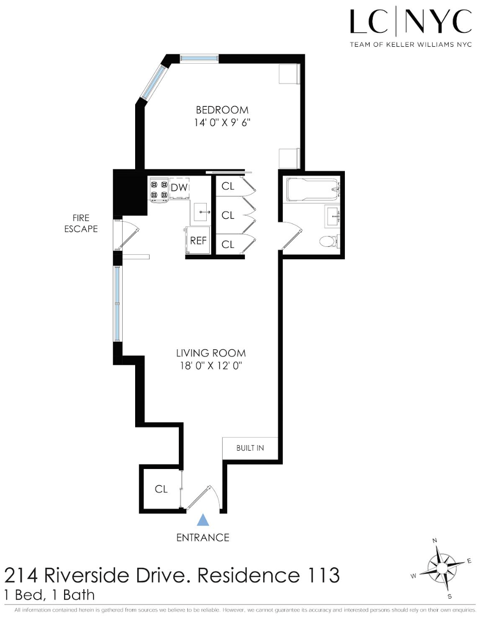 214 Riverside Drive 113 Upper West Side New York NY 10025