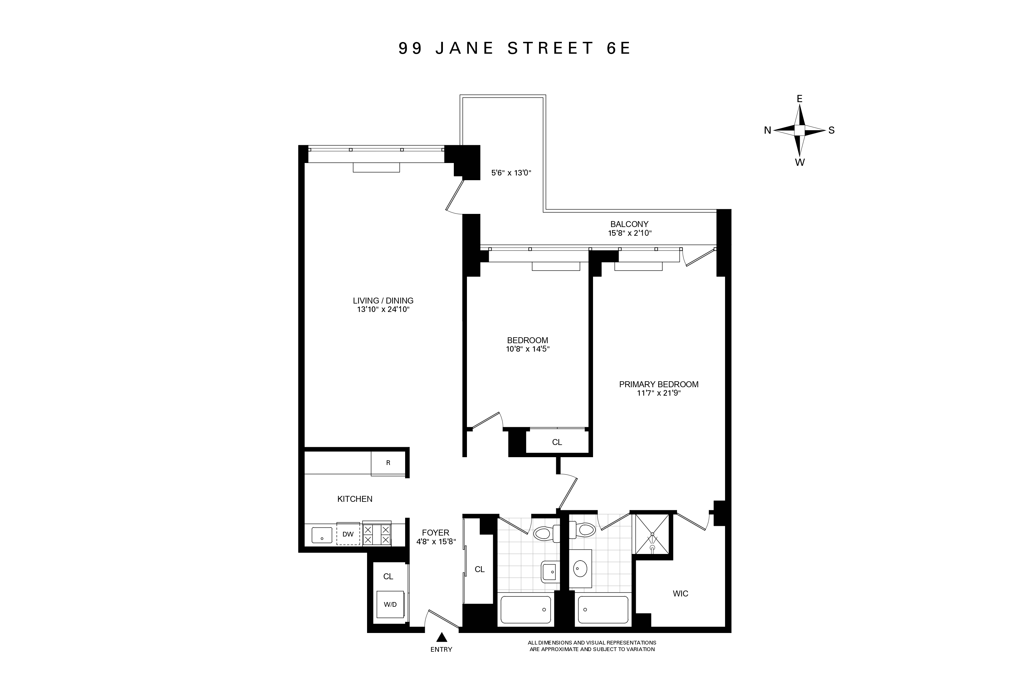 99 Jane Street 6E W. Greenwich Village New York NY 10014