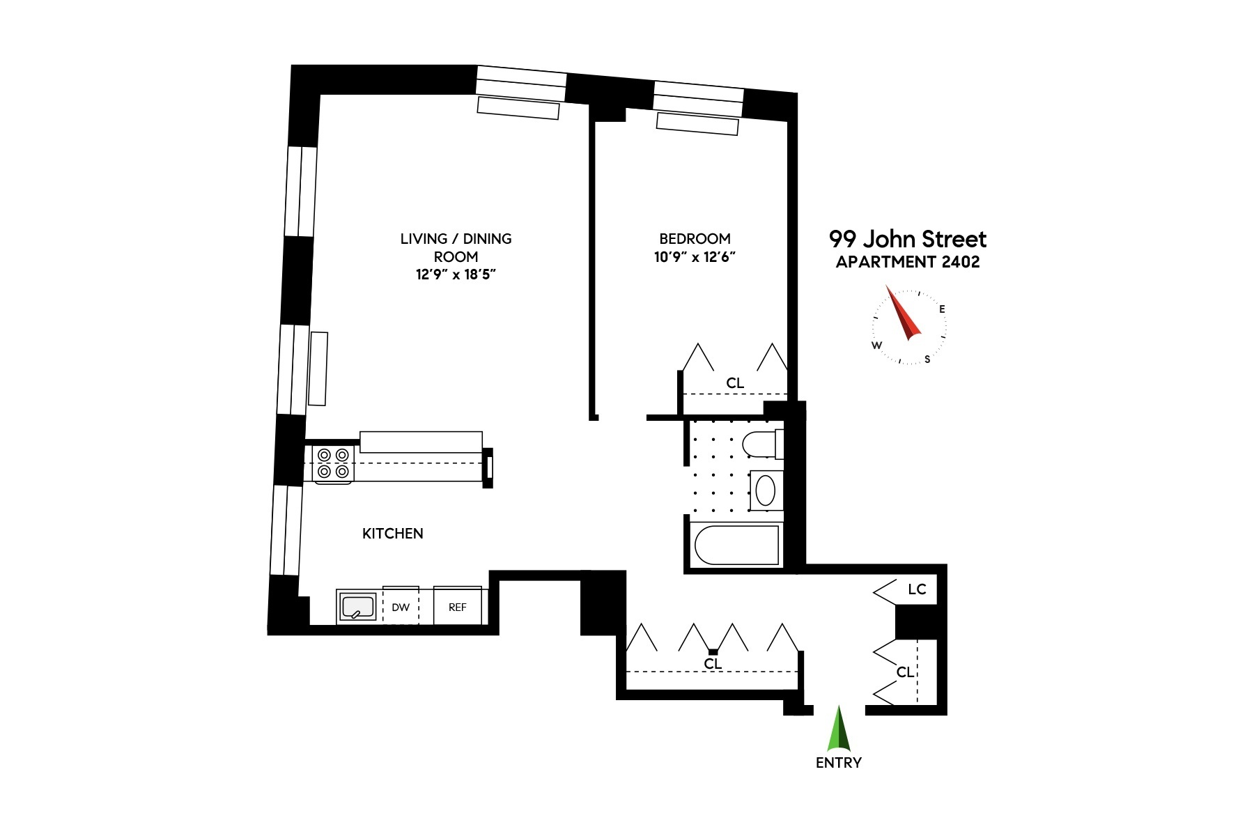 99 John Street 2402 Seaport District New York NY 10038