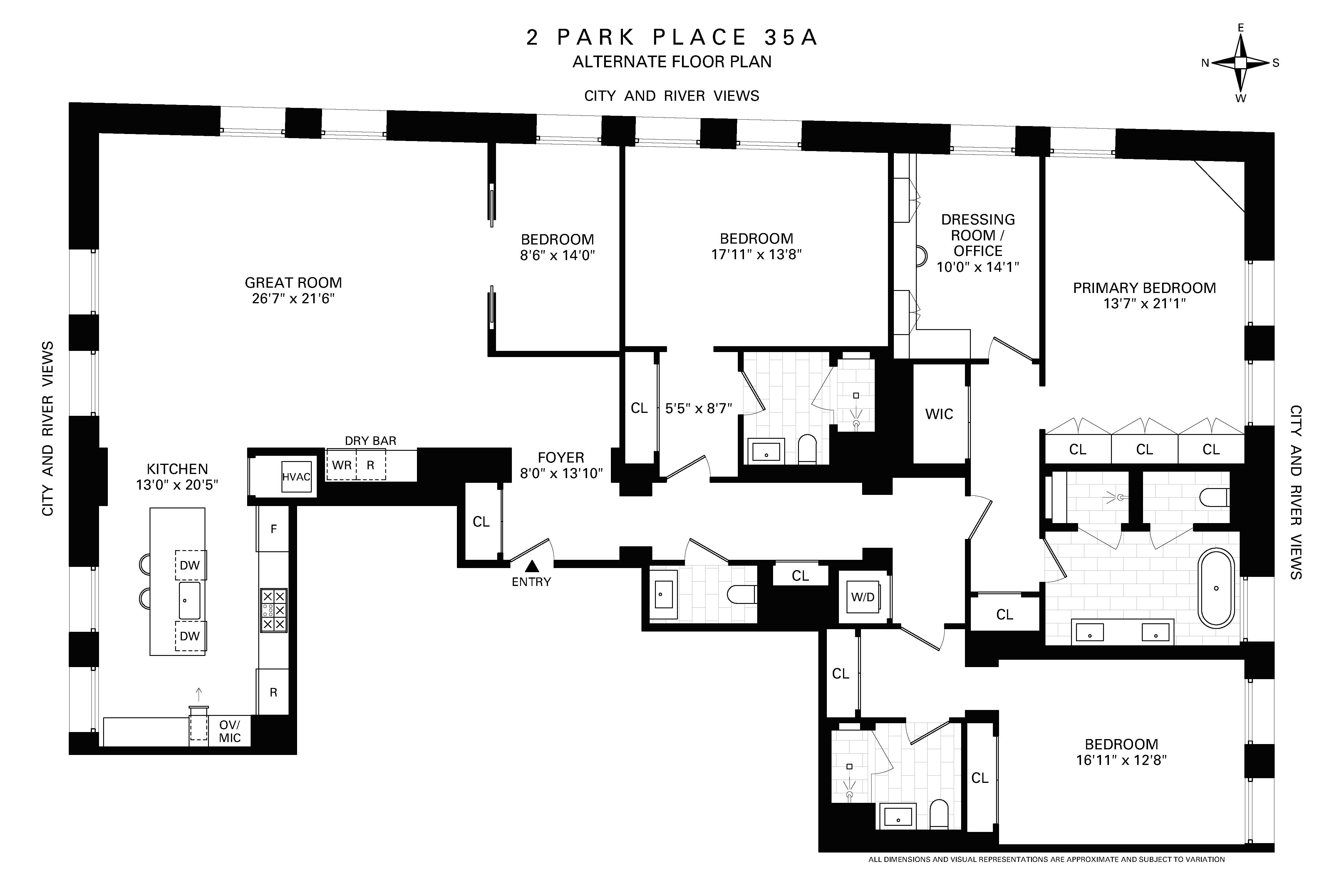 2 Park Place 35A Tribeca New York NY 10007