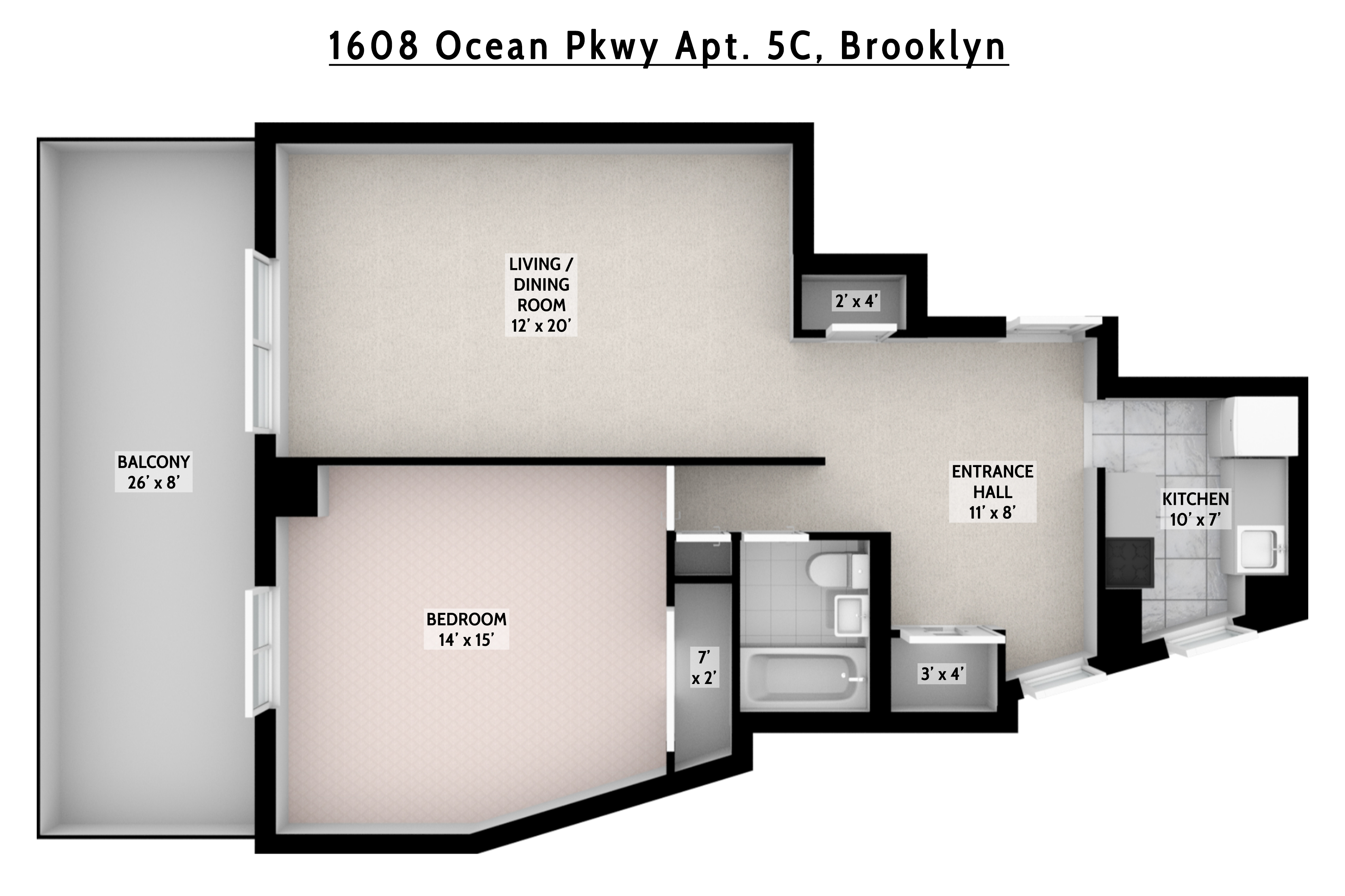 1608 Ocean Parkway 2C Gravesend Brooklyn NY 11230