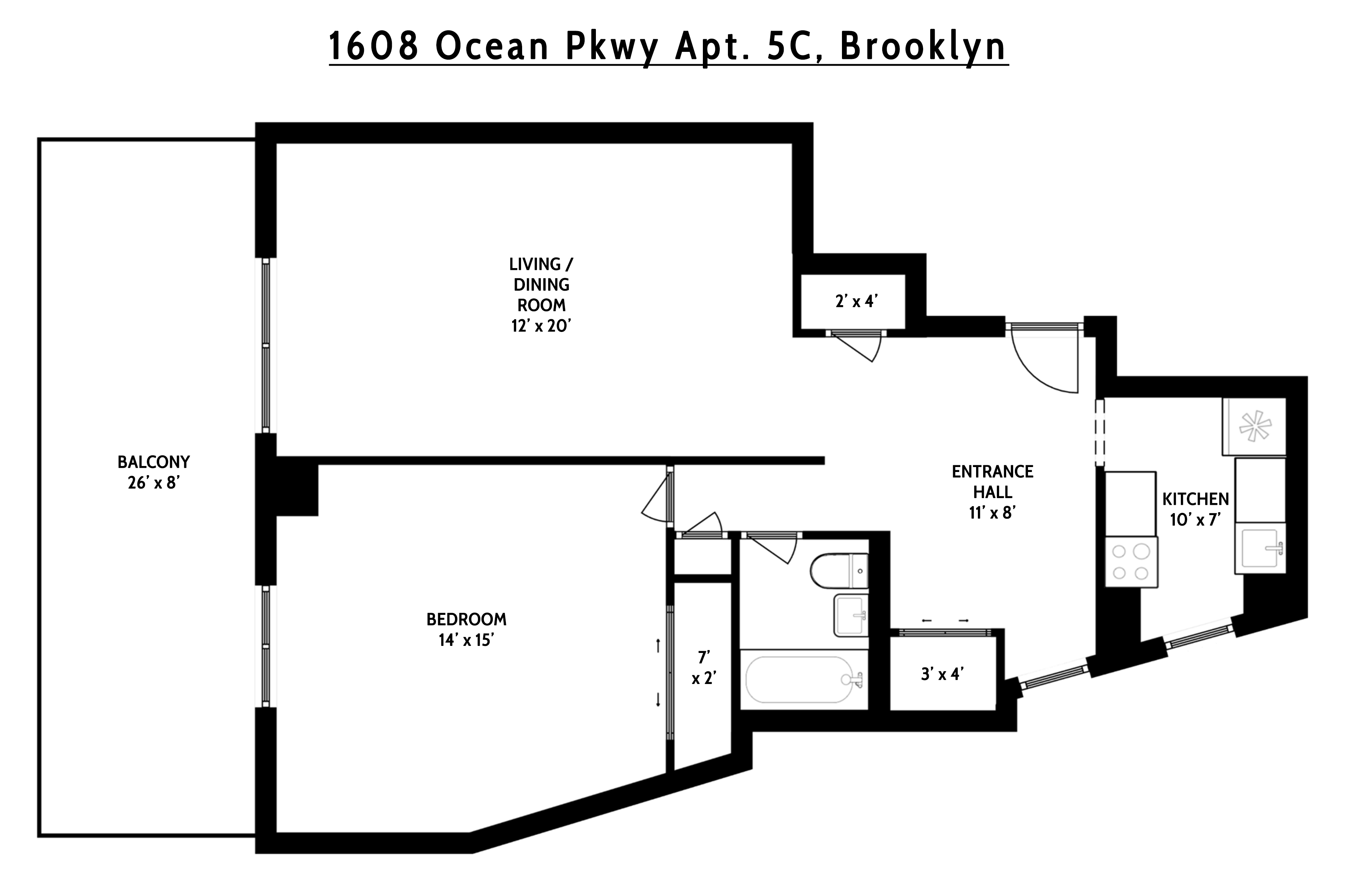 1608 Ocean Parkway 2C Gravesend Brooklyn NY 11230