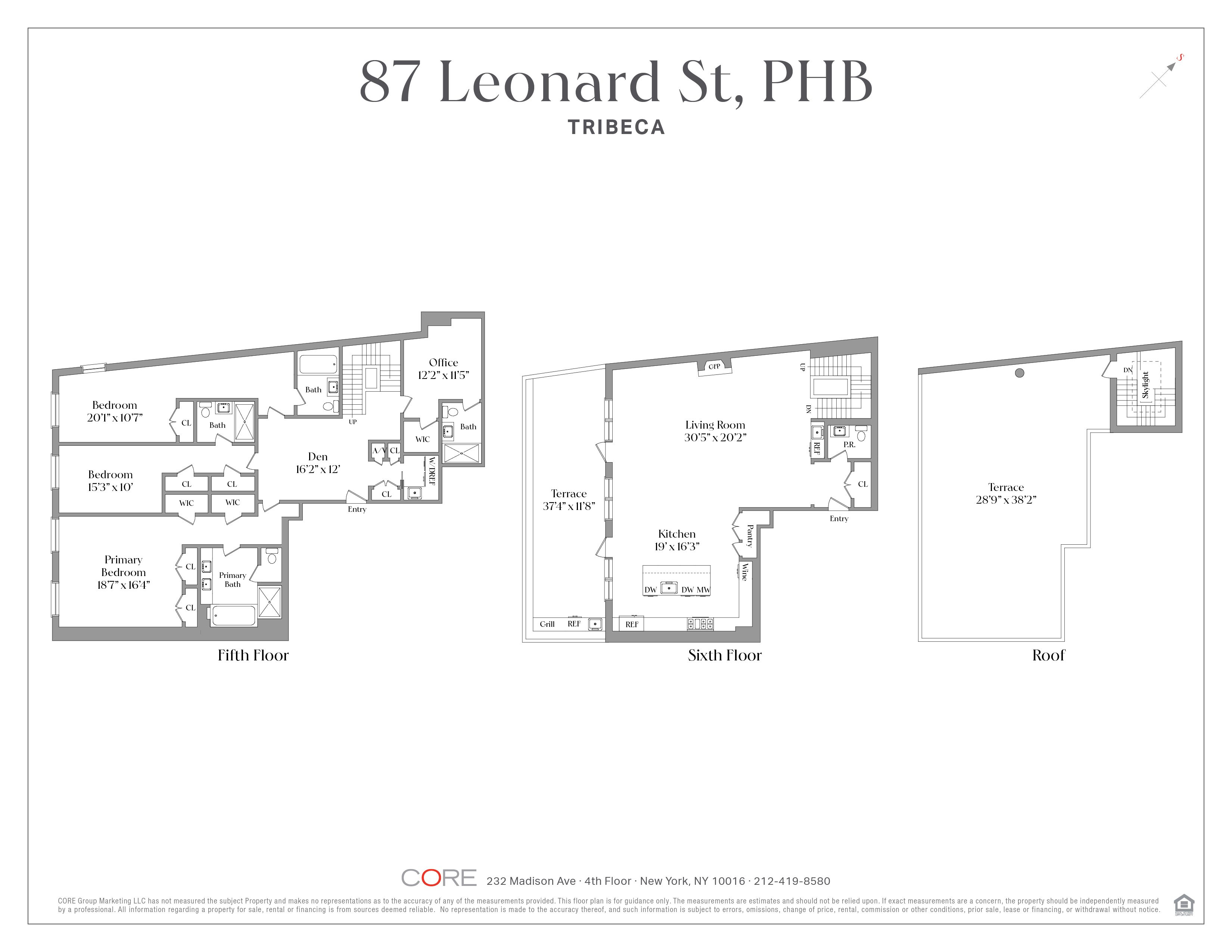 87 Leonard Street PHB Tribeca New York NY 10013