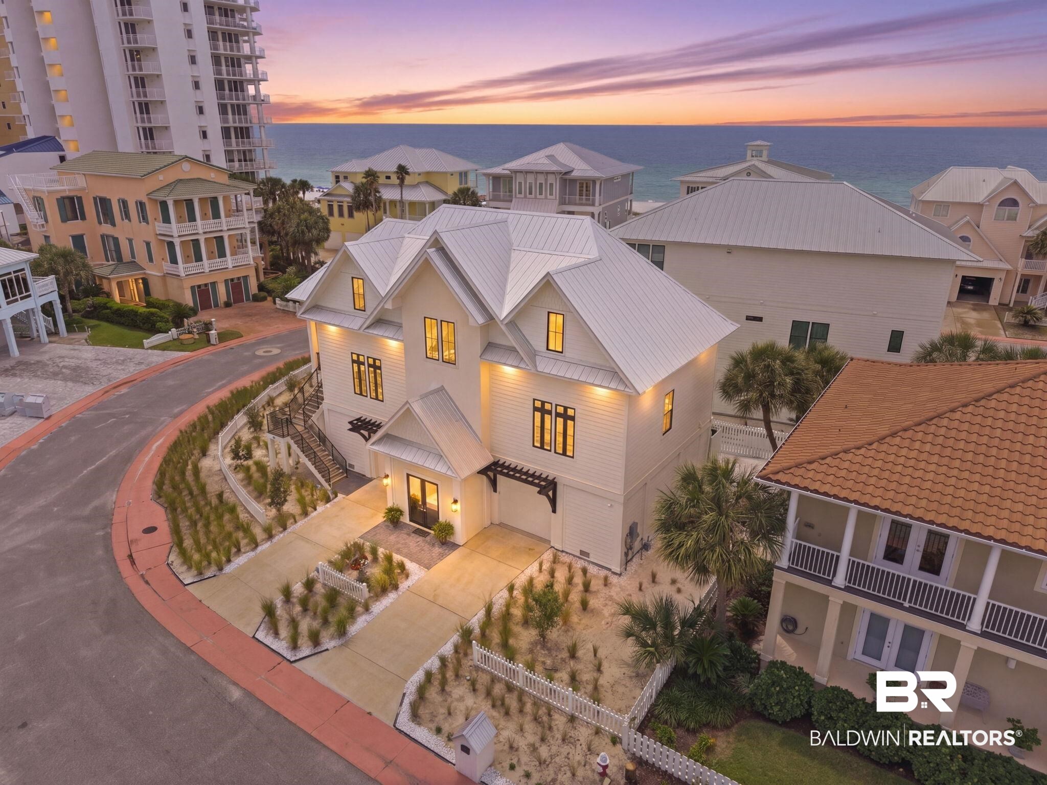Newly built in 2025, this 4-bedroom, 3.5-bath custom home with elevator offers refined coastal living in the highly desirable Parasol community of Perdido Key. Enjoy stunning views from multiple porches along with approximately 900’ of private Gulf-front beach access reserved exclusively for Parasol owners. Designed with exceptional craftsmanship & upscale finishes throughout, this home is the perfect balance of elegance & luxury coastal living. Every inch of this beach home is touched with beauty, and the thoughtfulness in the design stands out. Step inside where the antique pine flooring flows throughout the entire residence, which is complemented by extra touches of crown molding, rounded sheetrock corners, antique wrought iron chandelier & all poplar inset cabinetry with Orleans raised panel doors. The chef’s kitchen is truly impressive with a Wolf 48” dual fuel range, Sub-Zero 48” side-by-side refrigerator, KitchenAid undercounter ice maker, Fisher & Paykel double drawer dishwasher, instant hot water dispenser & an oversized 9’x5’ cypress island topped with stunning Rhino White Calcite countertops. Additional Rhino White Calcite surfaces continue throughout the baths. Spa-inspired bathrooms feature elegant Thassos marble shower enclosures & tub surrounds along with Kohler fixtures. The spacious primary suite includes a large walk-in closet with custom built-ins. Built for peace of mind, the home also features a metal roof, Trane HVAC system, whole-home 38kW liquid-cooled generator, two Rinnai tankless water heaters, & hardwired Honeywell security system. Additional highlights include Hunter Original ceiling fans, powder-coated interior & exterior railings, gas lanterns on the front & rear porches & an Isokern gas fireplace with gas logs for added charm. Parasol is one of Perdido Key’s premier rent-restricted communities, offering privacy, exclusivity & an unmatched coastal lifestyle. Experience coastal living at its finest - Schedule your tour today! Buyer to v
