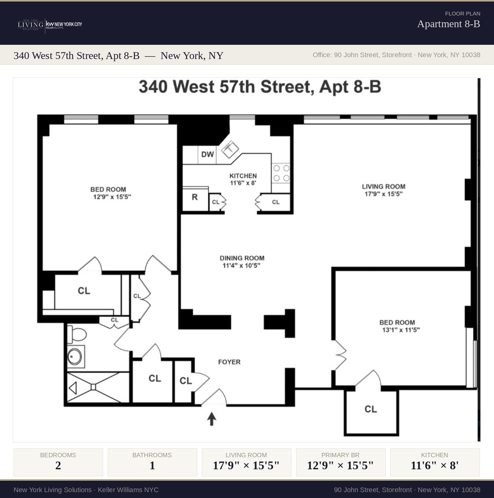 340 West 57th Street 8B Clinton New York NY 10019