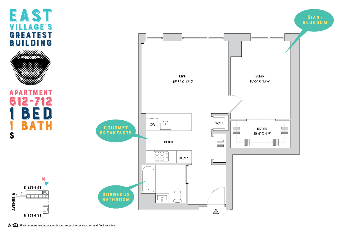 510 East 14th Street 612 E. Greenwich Village New York NY 10009