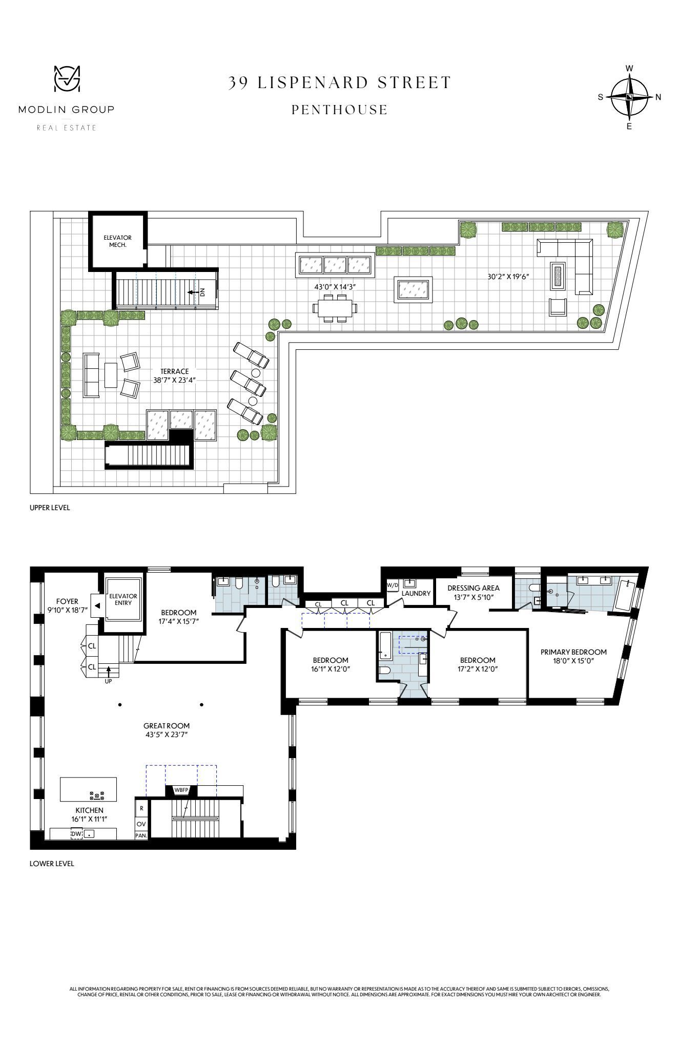39 Lispenard Street PH Tribeca New York NY 10013