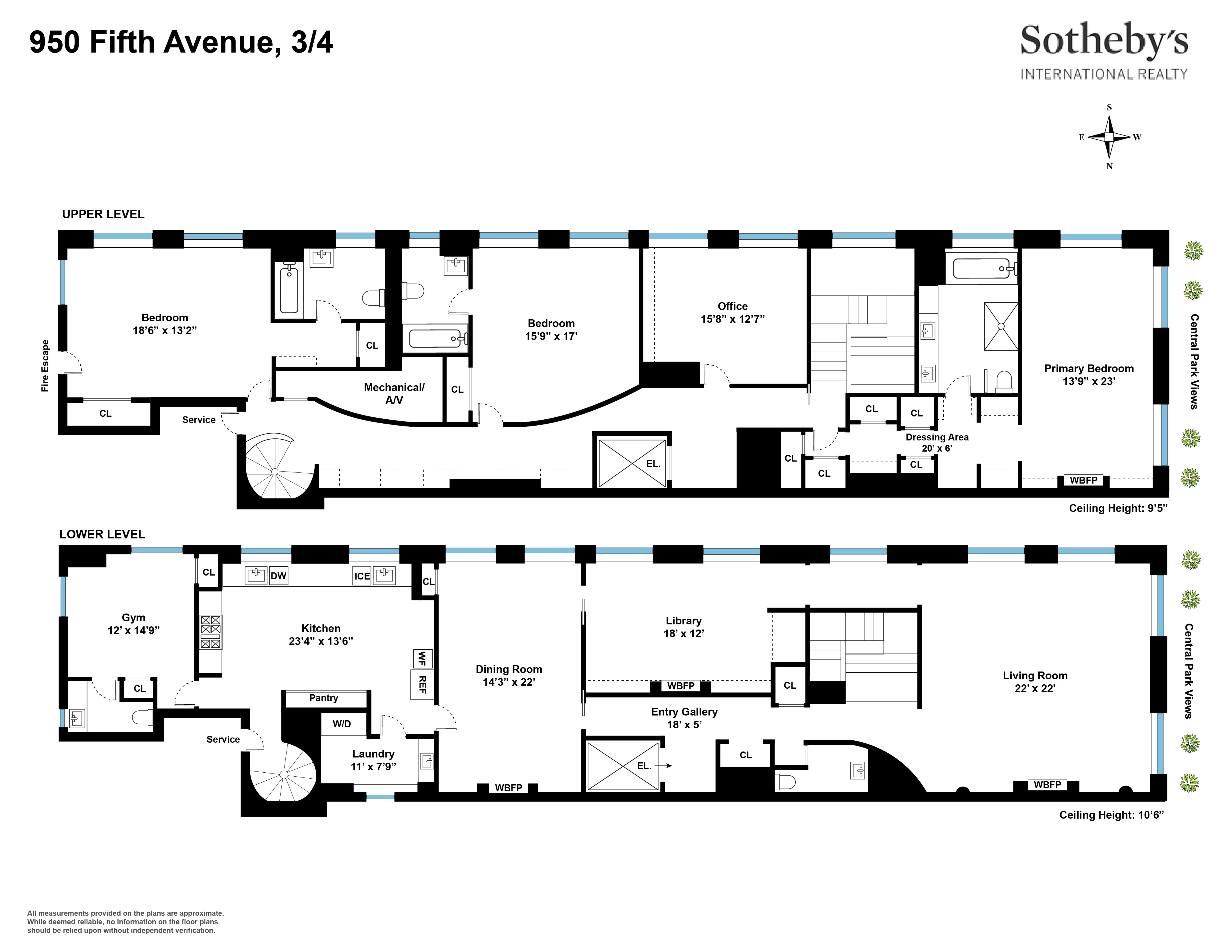 950 Fifth Avenue 3/4 Upper East Side New York NY 10075