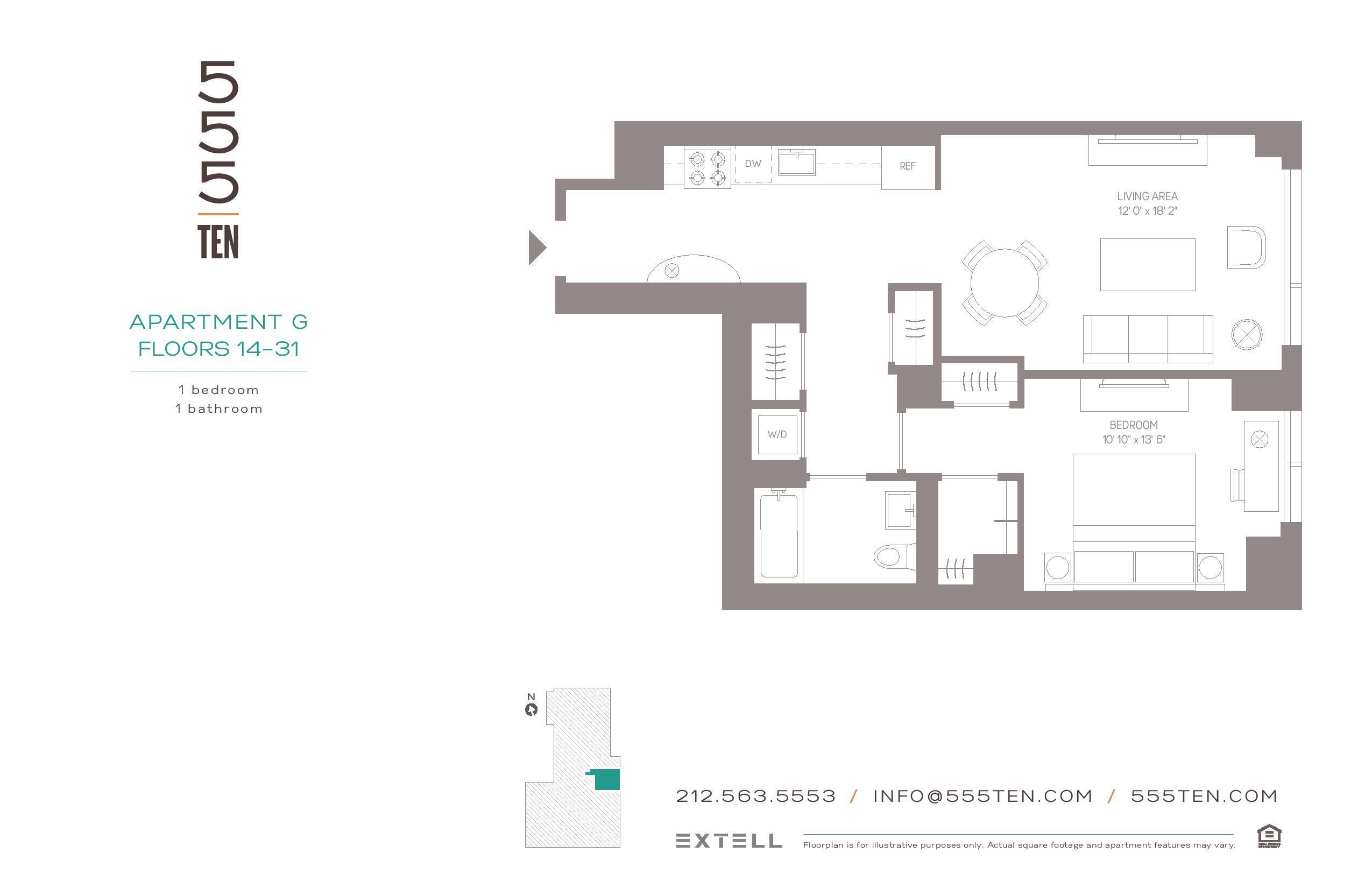 555 Tenth Avenue 21G Clinton New York NY 10018