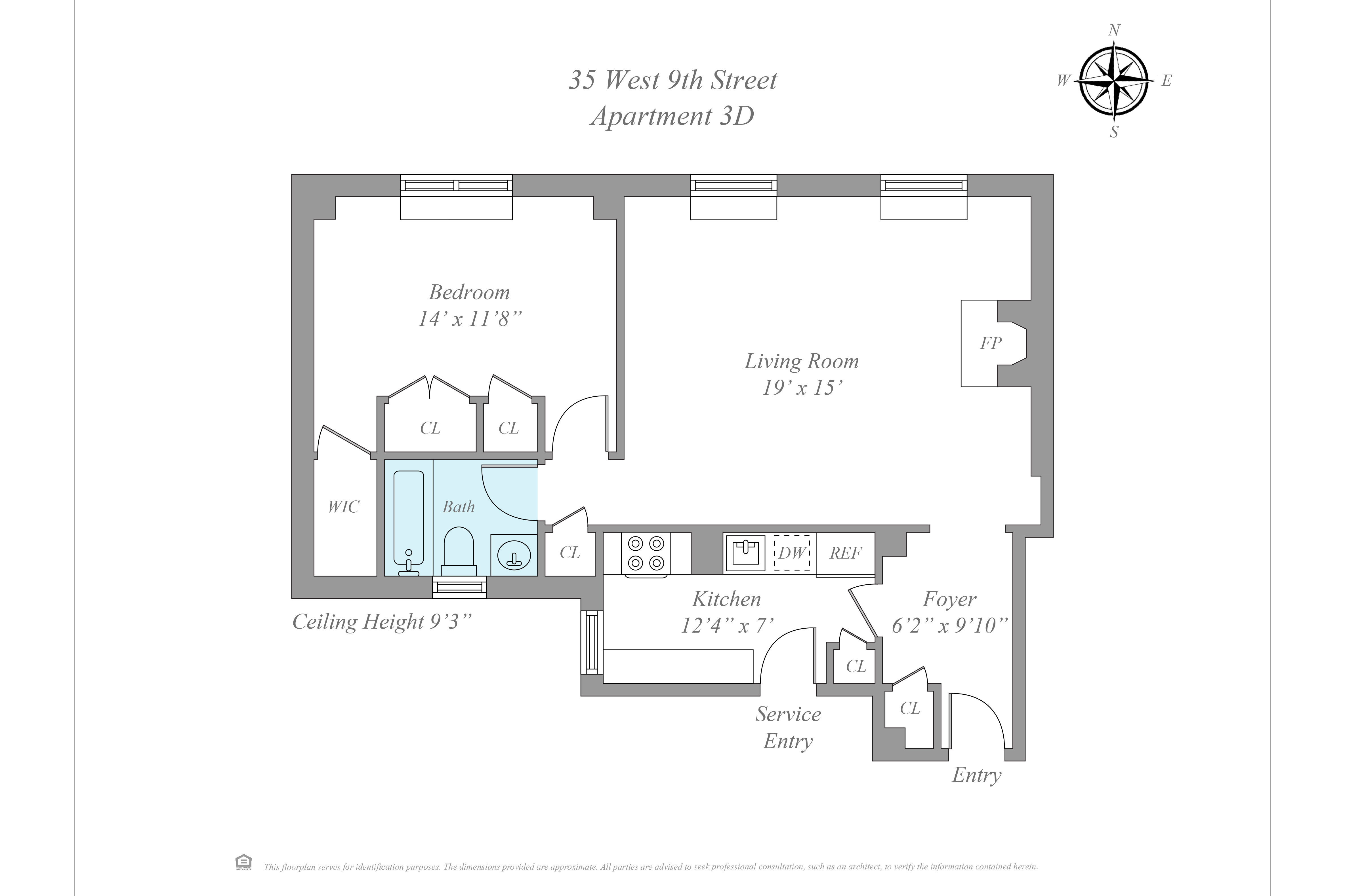 35 West 9th Street 3D Greenwich Village New York NY 10011