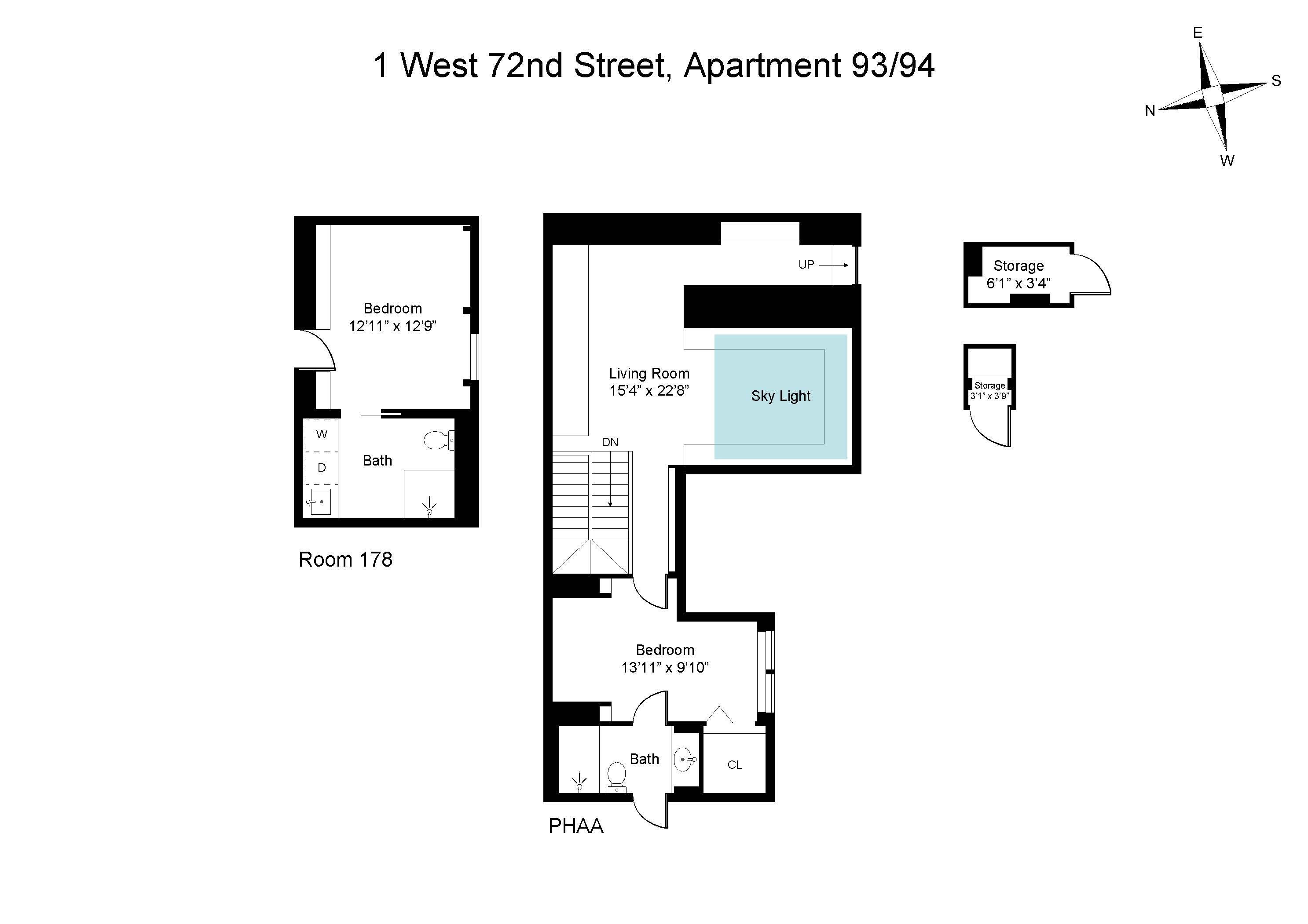1 West 72nd Street 93/94 Central Park West New York NY 10023