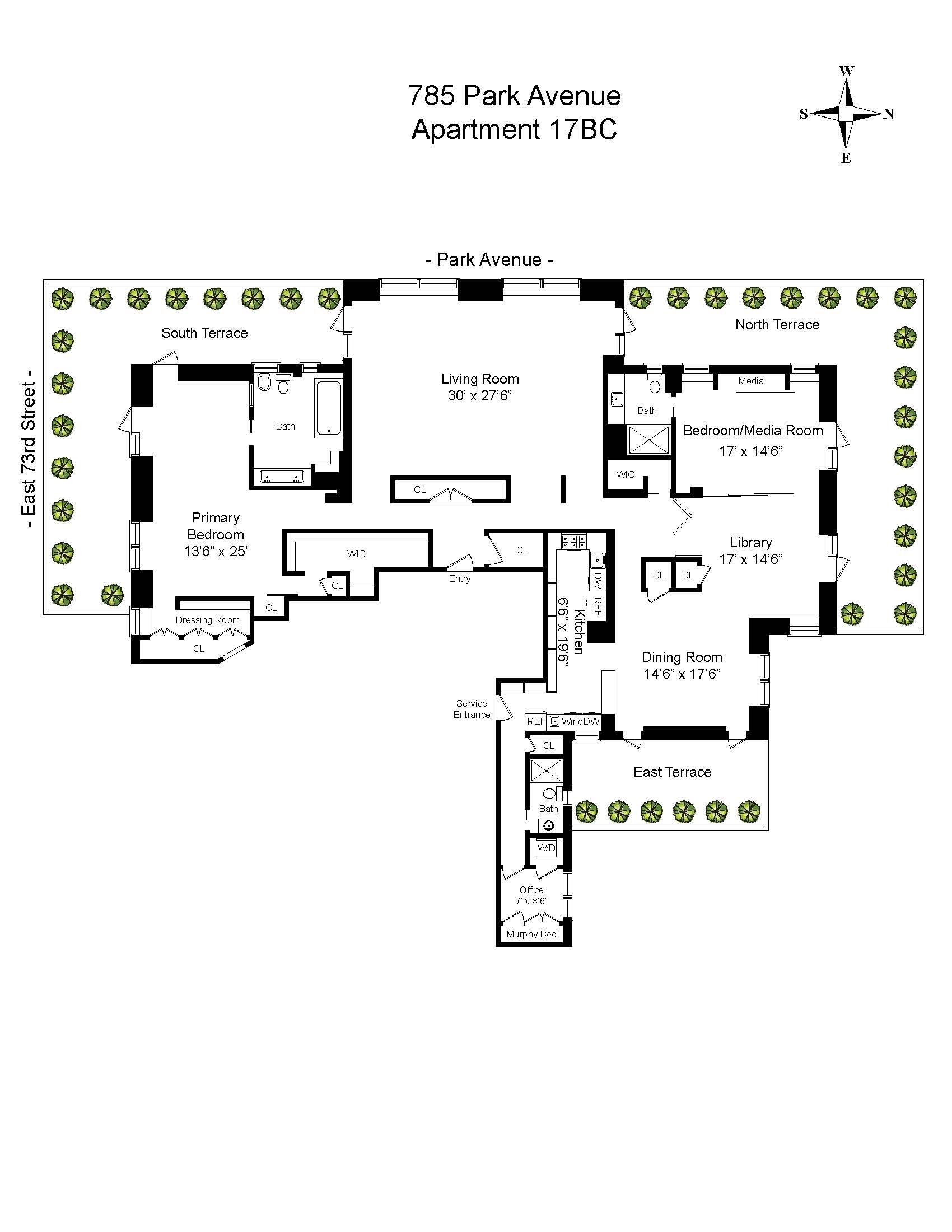 785 Park Avenue 17BC Upper East Side New York NY 10021