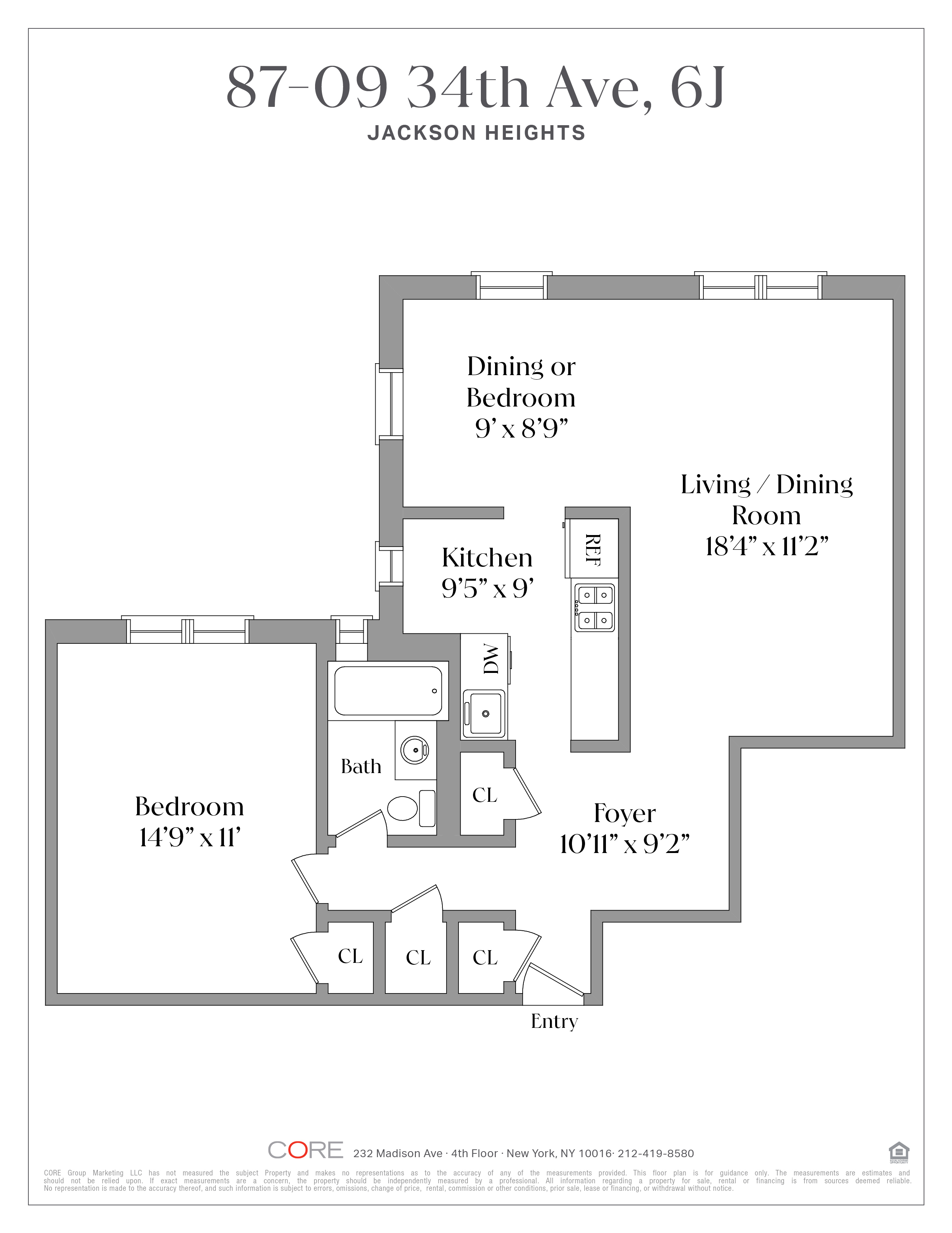 87-09 34th Avenue 6J Jackson Heights Queens NY 11372