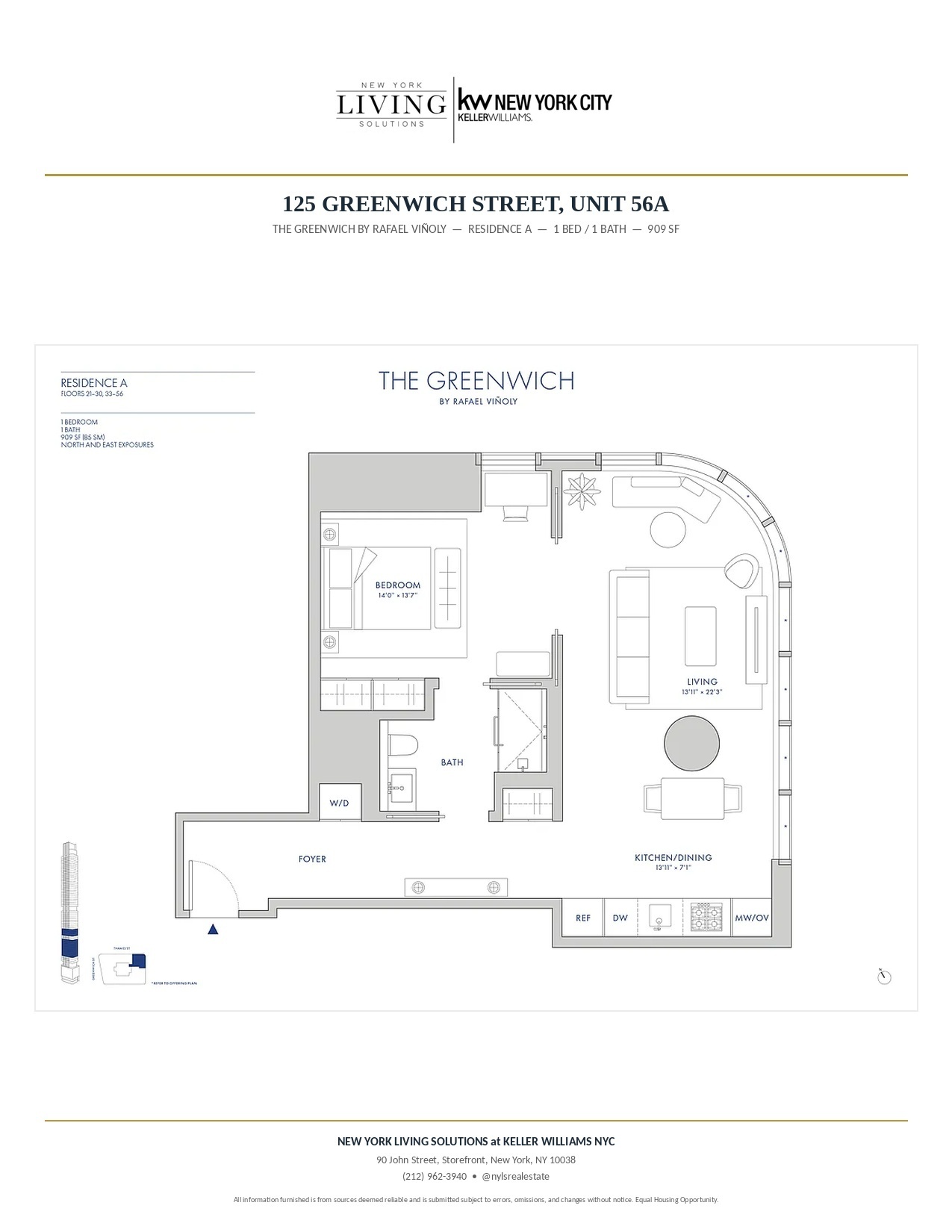125 Greenwich Street 56A Financial District New York NY 10006